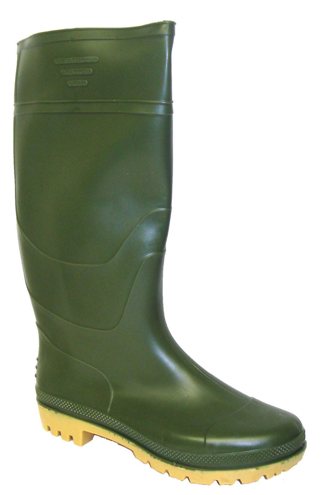 Wynsors New Mens/Gents Green Full Length Rubber Waterproof Wellington Boots. - Size 10 (UK Shoe)