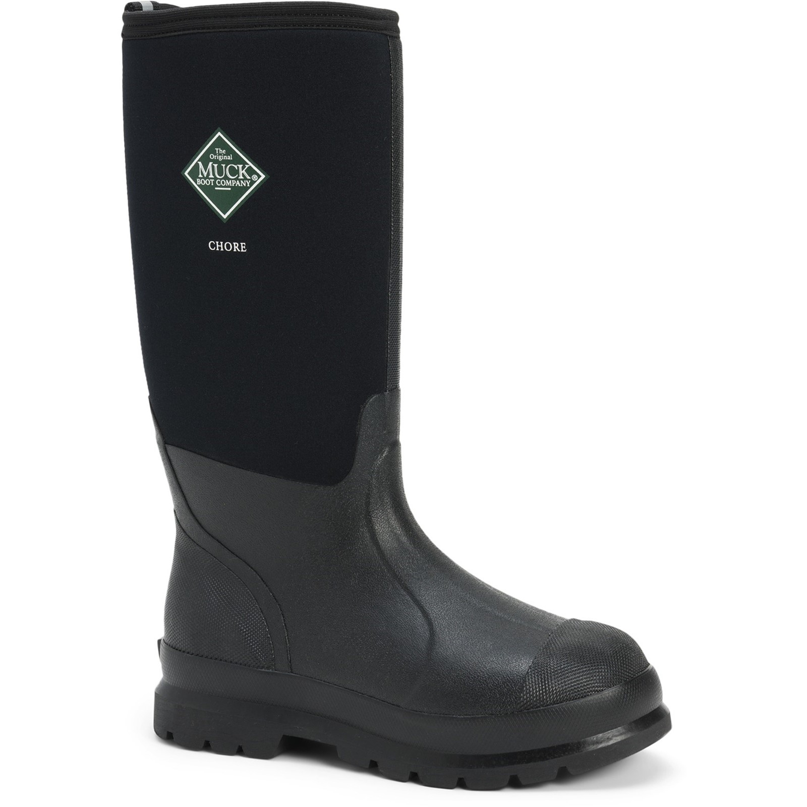 MUCK BOOTS Chore Classic Hi Patterned Unisex - Black Neoprene - Size UK 12