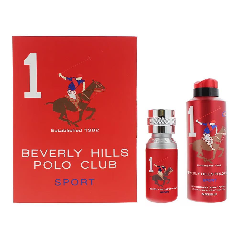 Beverly Hills Polo Club BHPC MENS GIFT SET 100ML EDT + 175ML DEO - ONE - One Size