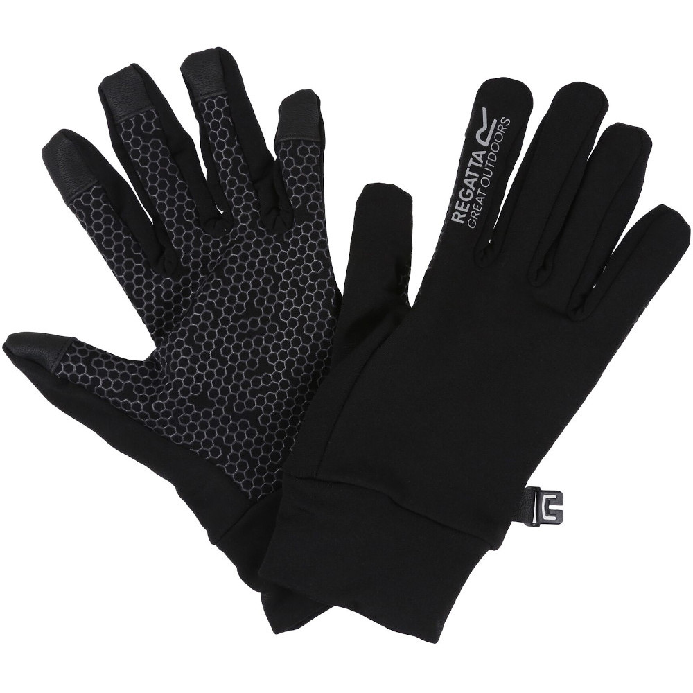 Regatta Boys Grippy Gloves II Lightweight - Black - Size 5-6Y