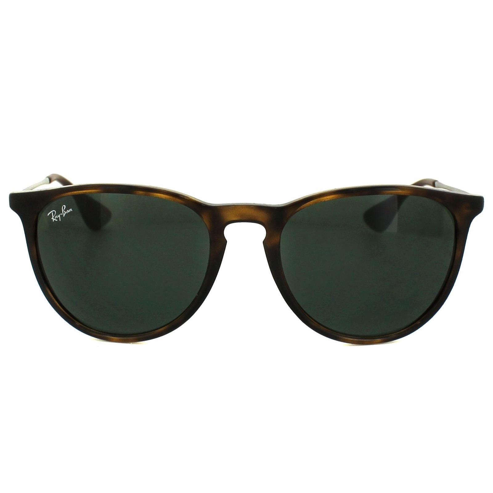 Ray-Ban Womens Sunglasses Erika 4171 710/71 Tortoise & Gunmetal Green - Brown - One Size