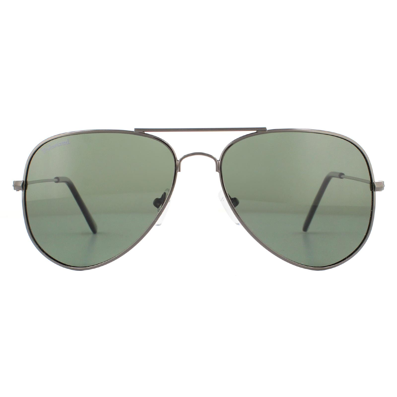 Montana Aviator Unisex Gunmetal Black Smoke Polarized Sunglasses - Grey - One Size