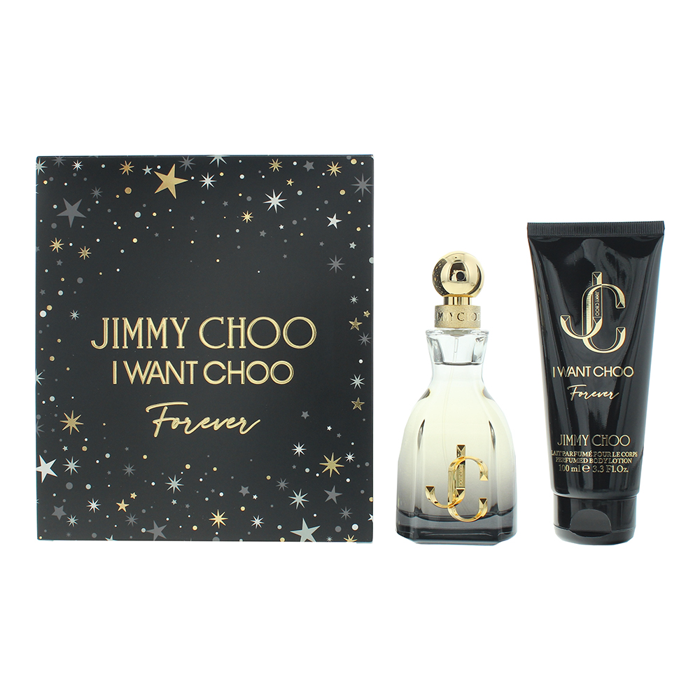 Jimmy Choo Womens I Want Forever Eau de Parfum 60ml + Body Lotion 100ml Gift Set - One Size