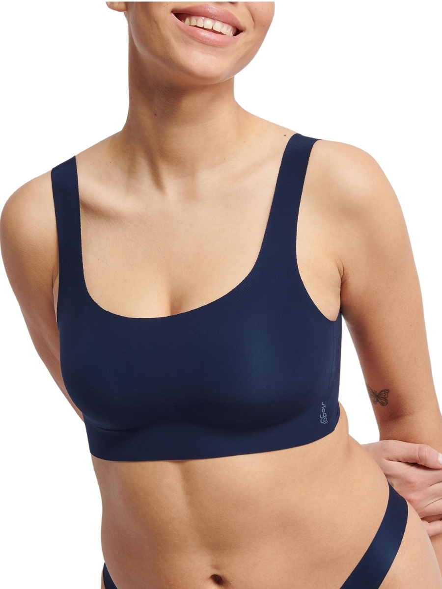 Sloggi Womens ZERO Feel 2.0 Top - Blue Polyamide - Size Medium