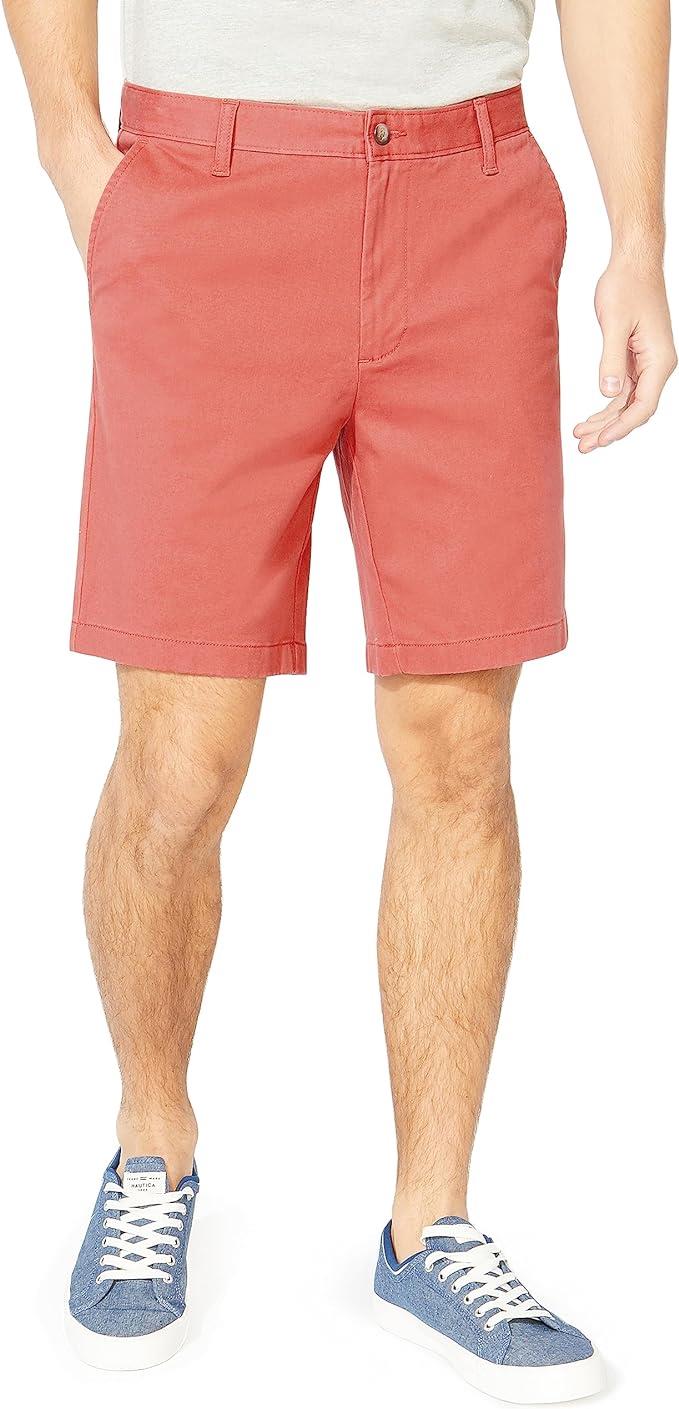 Nautica Mens Chino Shorts - Pink Cotton - Size 30R