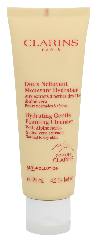 Clarins Unisex Hydrating Gentle Foaming Cleanser 125ml Normal To Dry Skin - NA - One Size