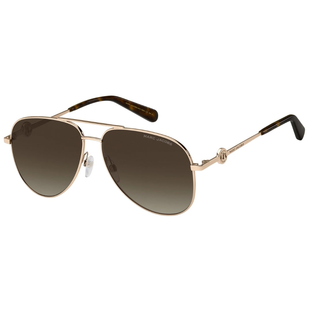 Marc Jacobs Mens Jacob 653 01Q HA Gold Sunglasses Cotton - One Size