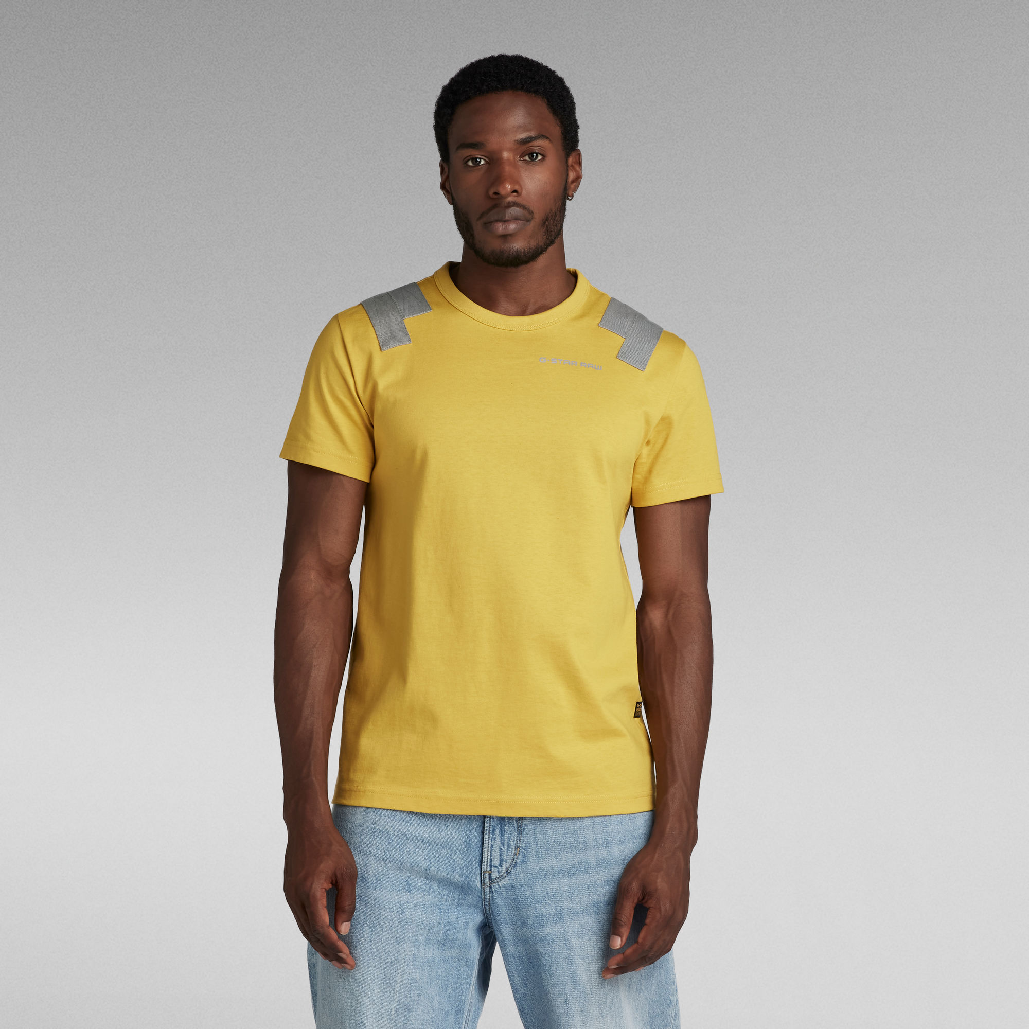 G Star Raw Mens G-Star RAW Flight Deck T-Shirt - Yellow Cotton - Size Medium