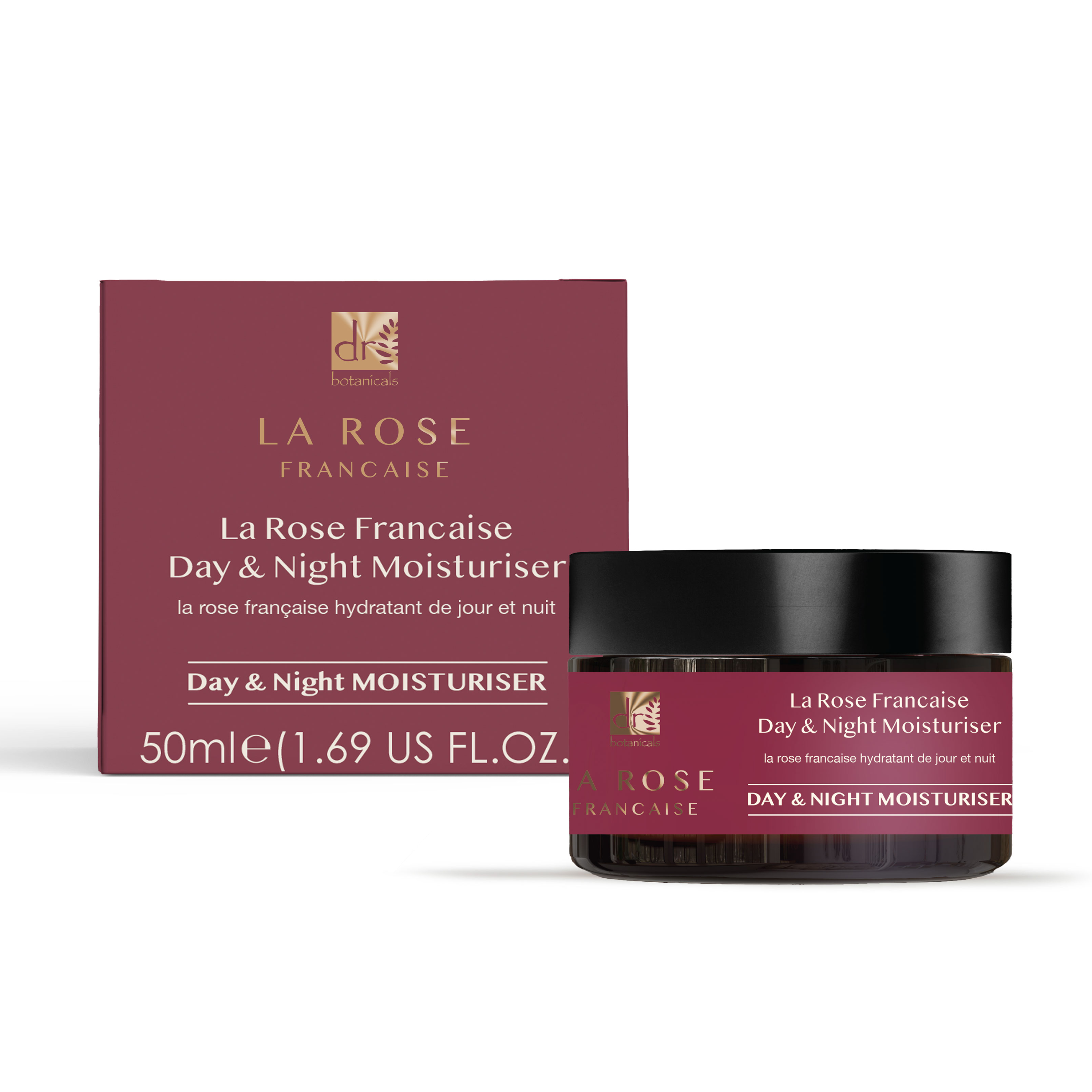 Dr. Botanicals Unisex Dr La Rose Francaise Duo Day & Night Moisturizer 50ml - One Size