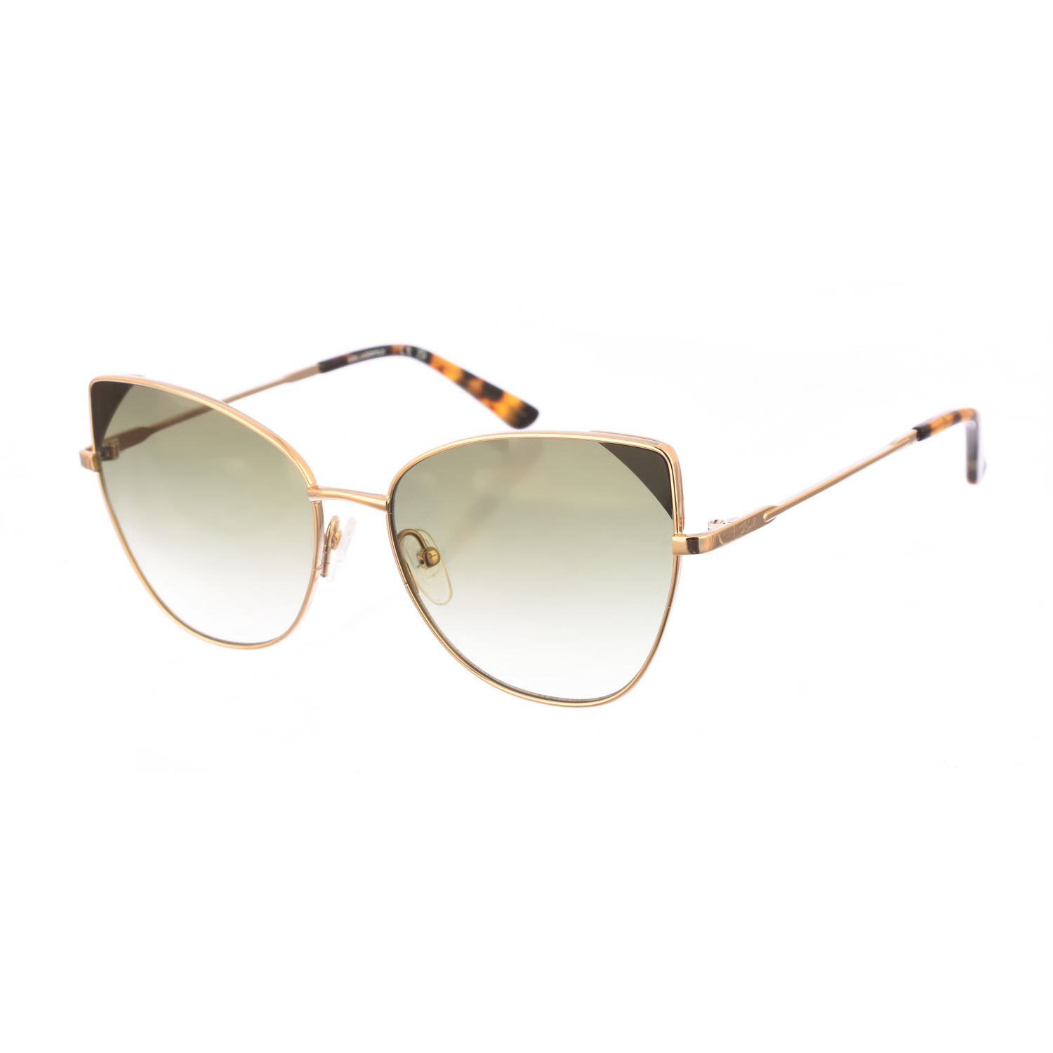 Karl Lagerfeld Womens Butterfly-shaped metal sunglasses KL341S women - Gold - One Size