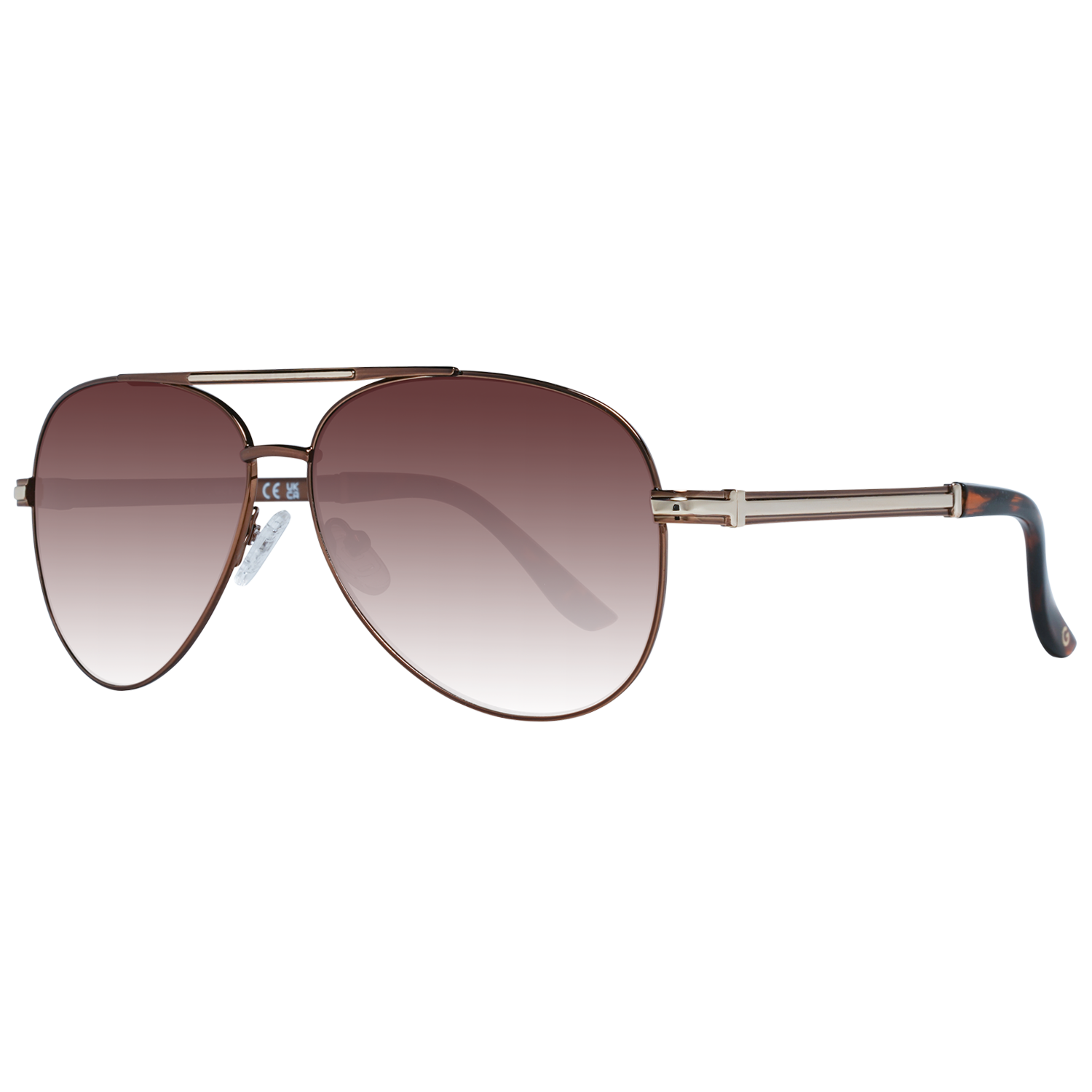 Guess Mens Sunglasses GF0173 48F Brown Gradient - Bronze Metal (archived) - One Size