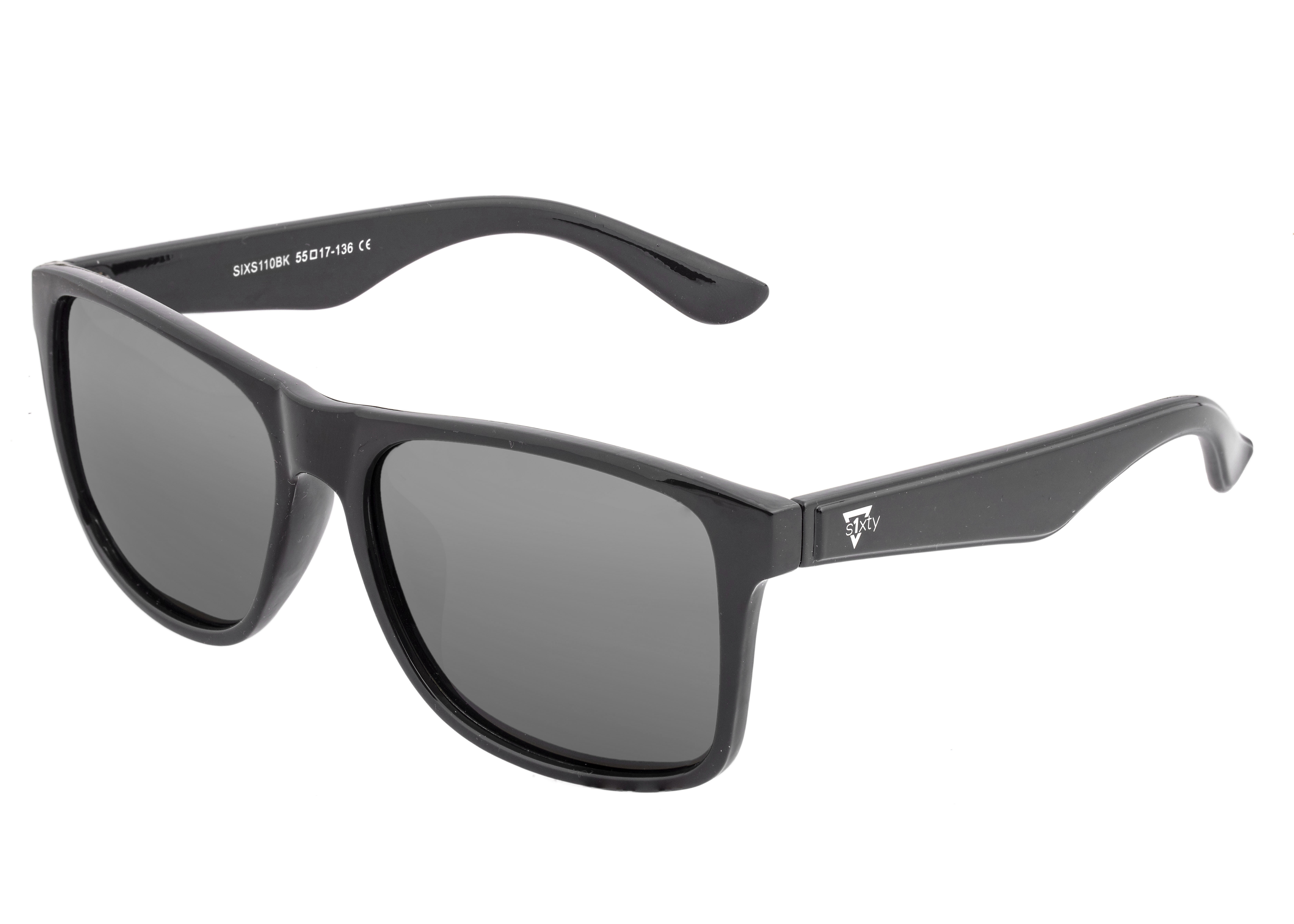 Sixty One Unisex Solaro Polarized Sunglasses - Black Stainless Steel - One Size