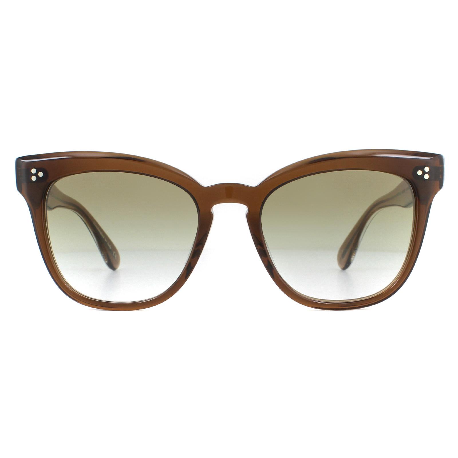 Oliver Peoples Womens Sunglasses Marianela OV5372SU 16258E Espresso Olive Gradient - Brown - One Size