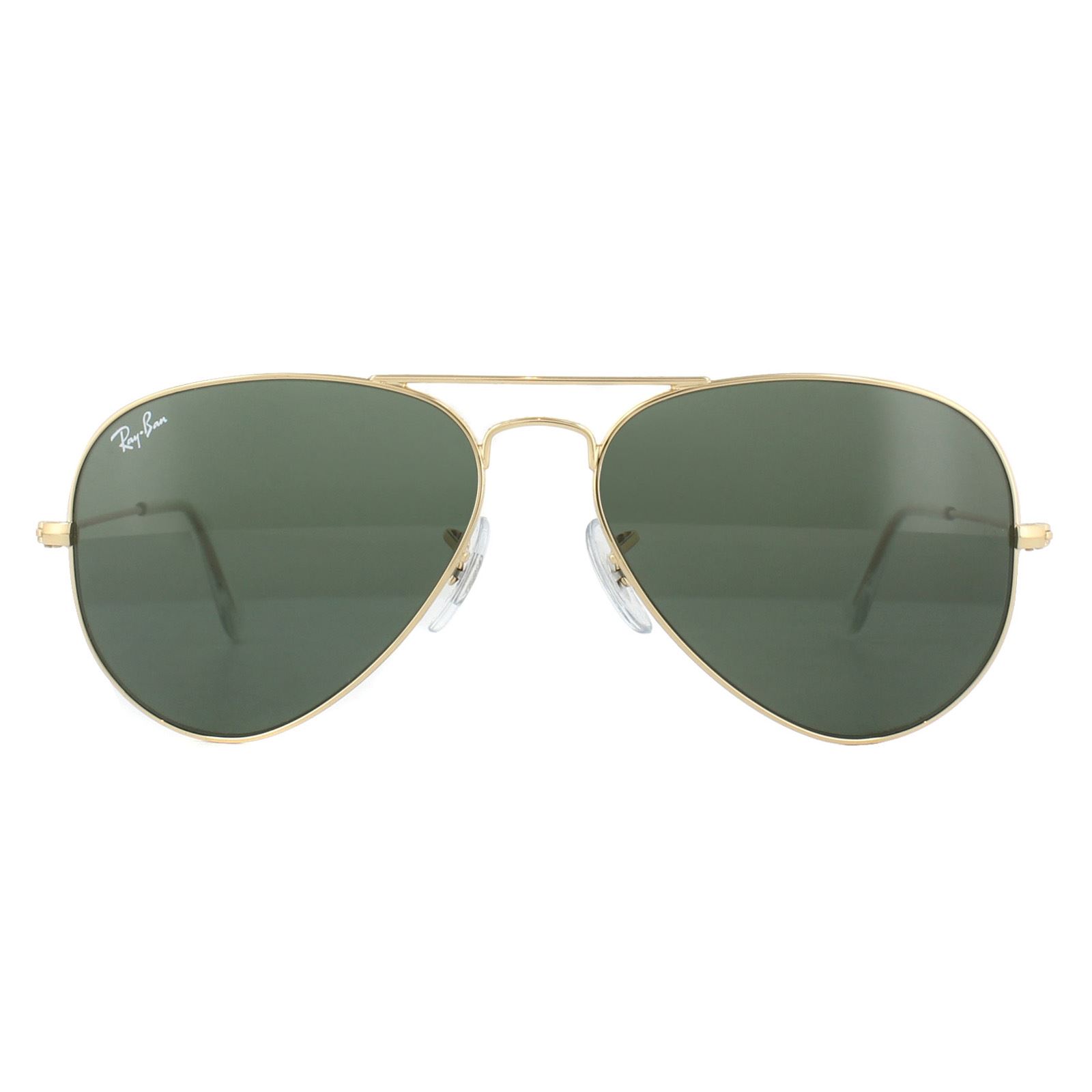 Ray-Ban Unisex Sunglasses Aviator 3025 W3234 Gold Green Metal - One Size