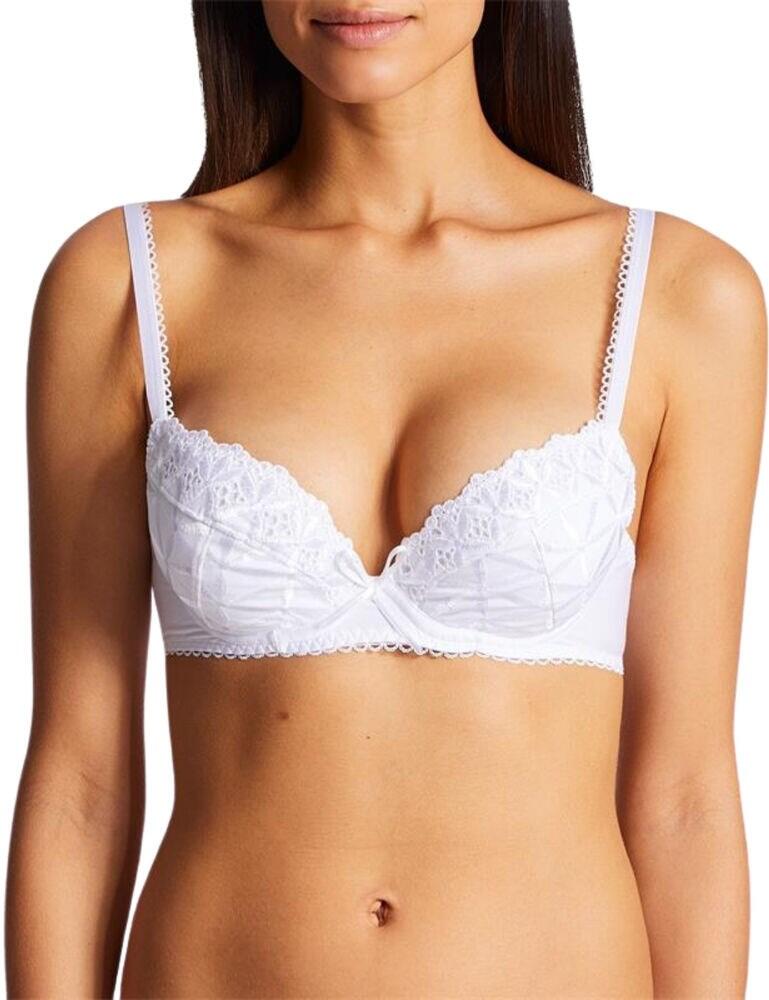 Aubade Womens Bahia & Moi Plunge Bra - White - Size 30D