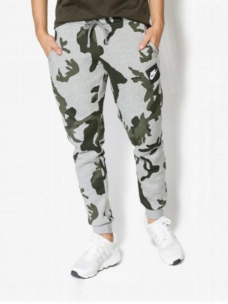 Nike Mens Club Fleece Cuffed Joggers Camouflage Cotton - Size Large