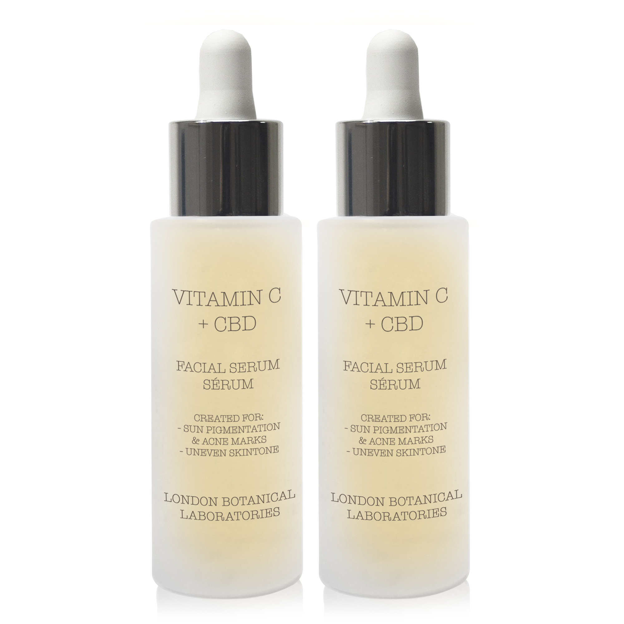 London Botanical Laboratories Unisex 2 x Vitamin C + CBD Serum 30ml - NA - One Size