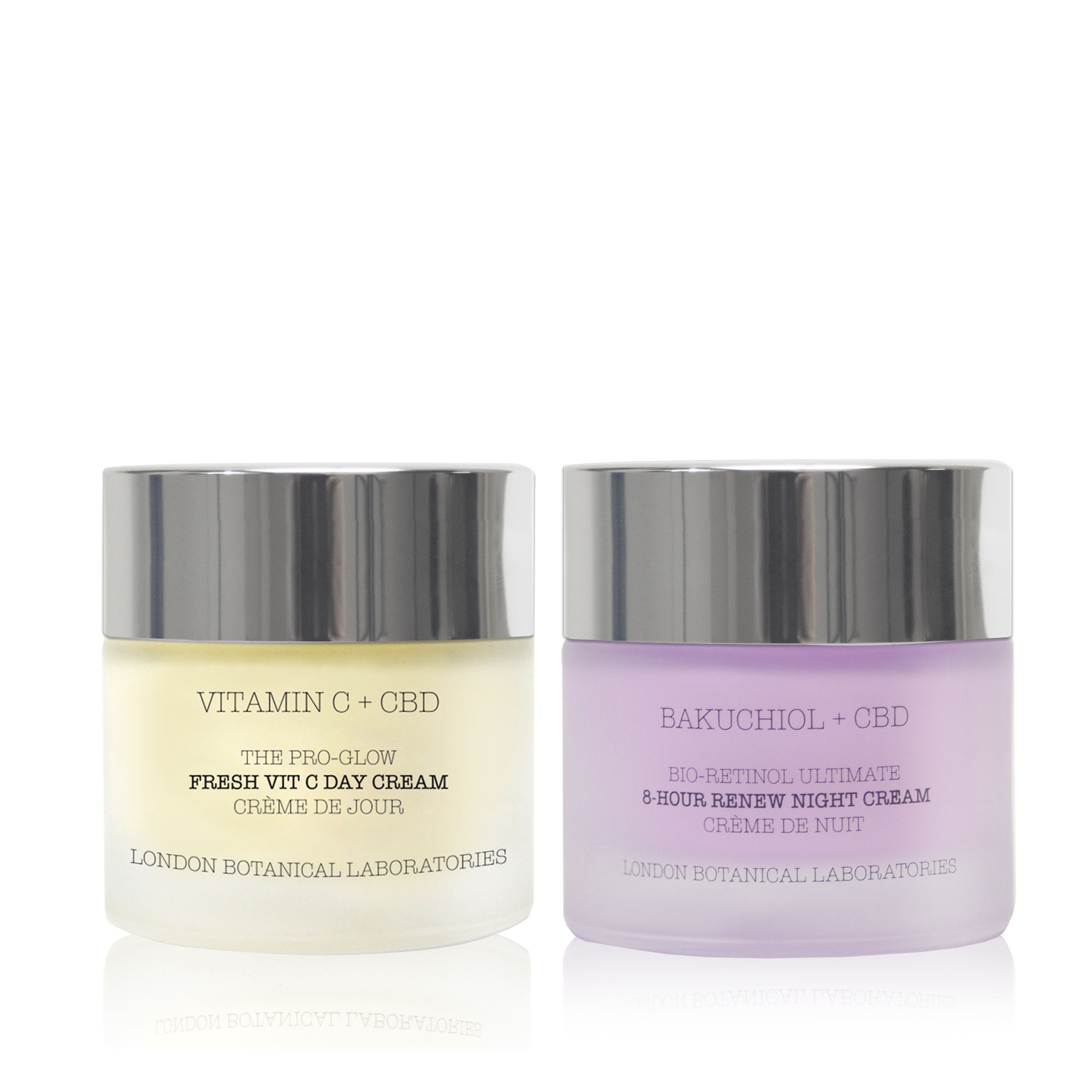 London Botanical Laboratories Unisex Vitamin c day cream+ Bakuchiol night cream - One Size