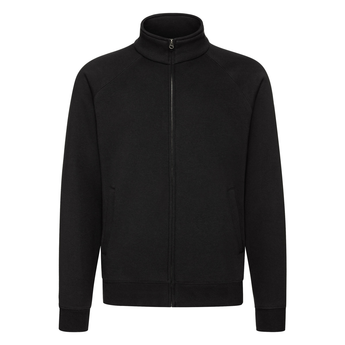 Fruit of the Loom Mens Premium Sweat Jacket (Black) - Size X-Large