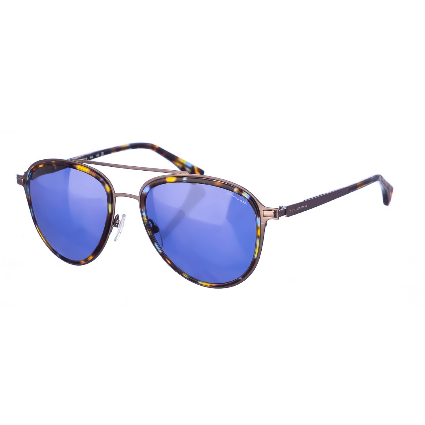 Armand Basi Unisex AB12313 Oval Shape Sunglasses - Blue Metal - One Size