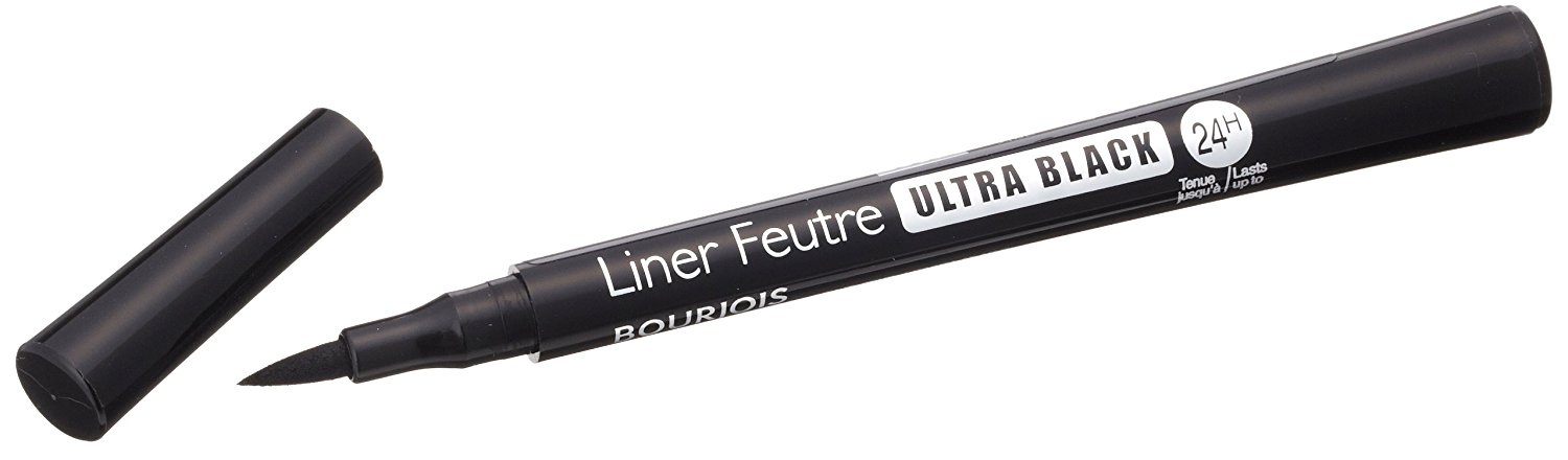 Bourjois Paris Womens 2 x Liner Feutre Liquid Eyeliner Felt Pen 0.8ml - Ultra Black - One Size