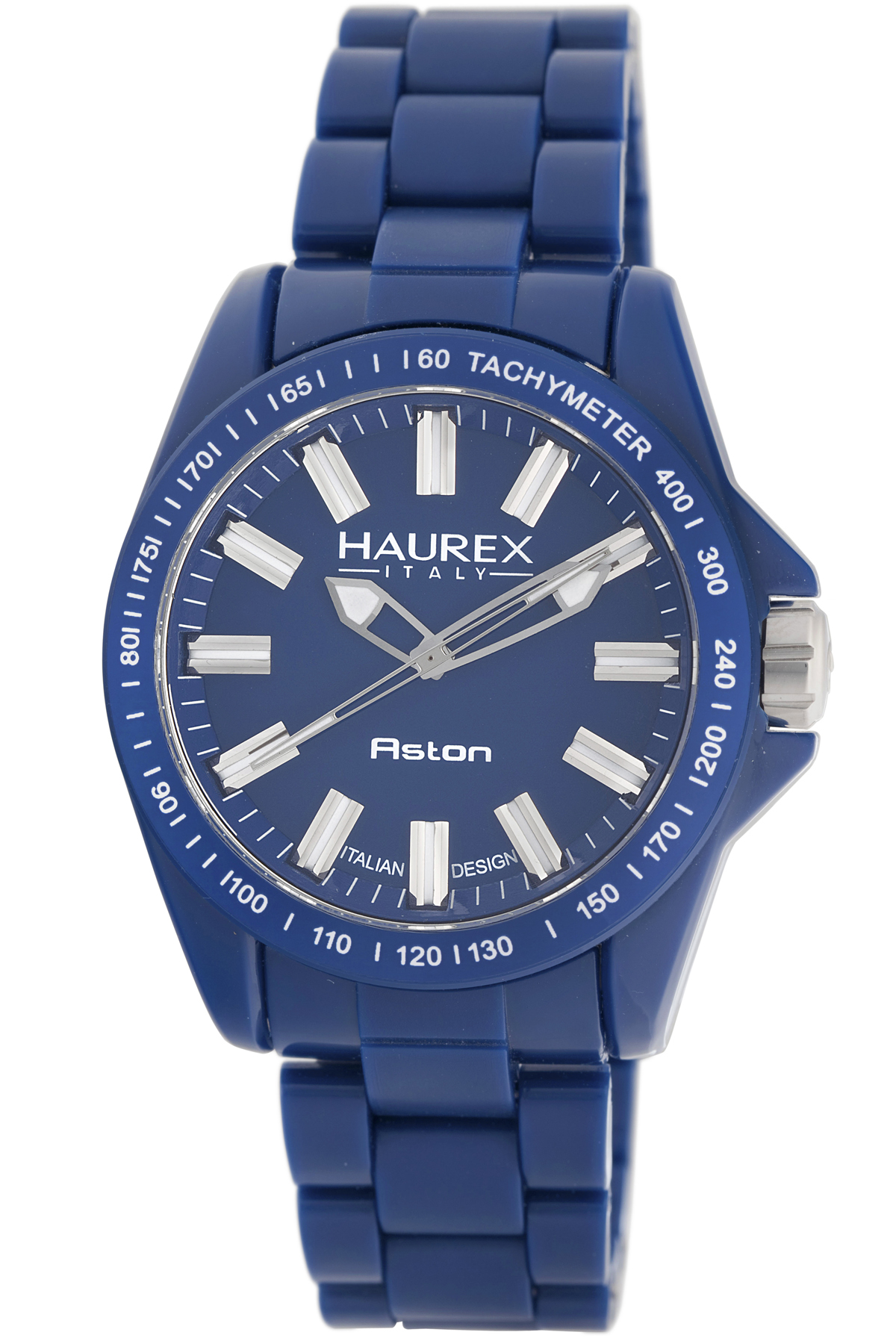 Haurex Italy Mens Aston Collection Blue Dial Watch - One Size