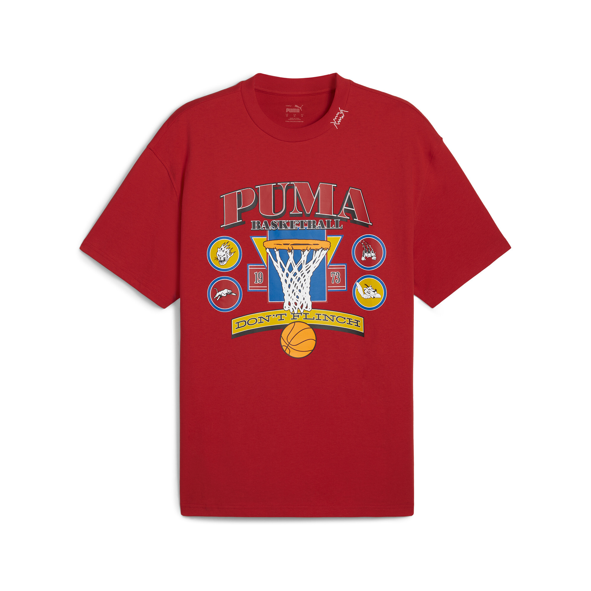 Puma Mens Crowd Craze Basketball T-shirt 2 - Red - Size X-Large