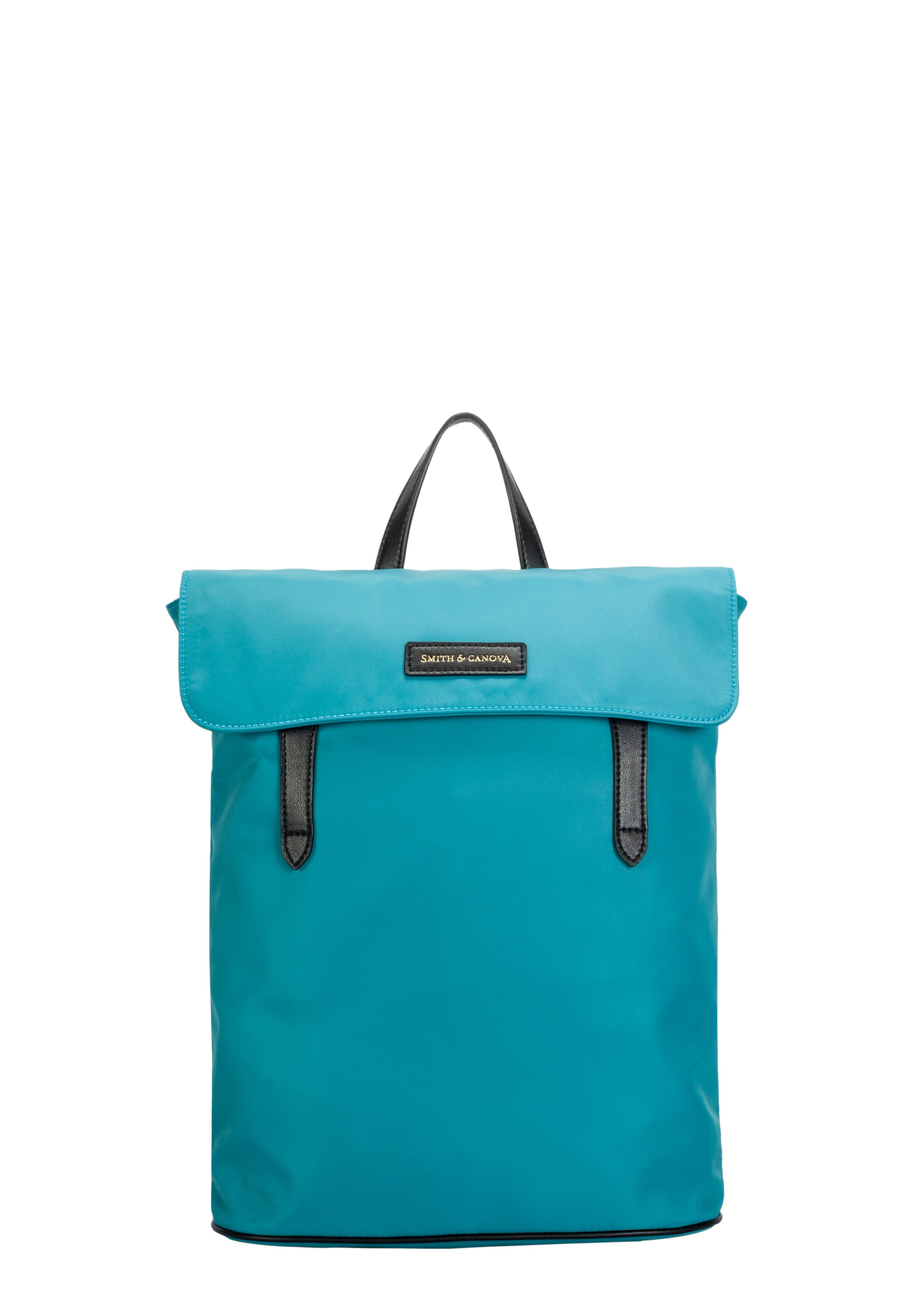 Smith & Canova Womens NYLON FLAPOVER BACKPACK - Teal - One Size