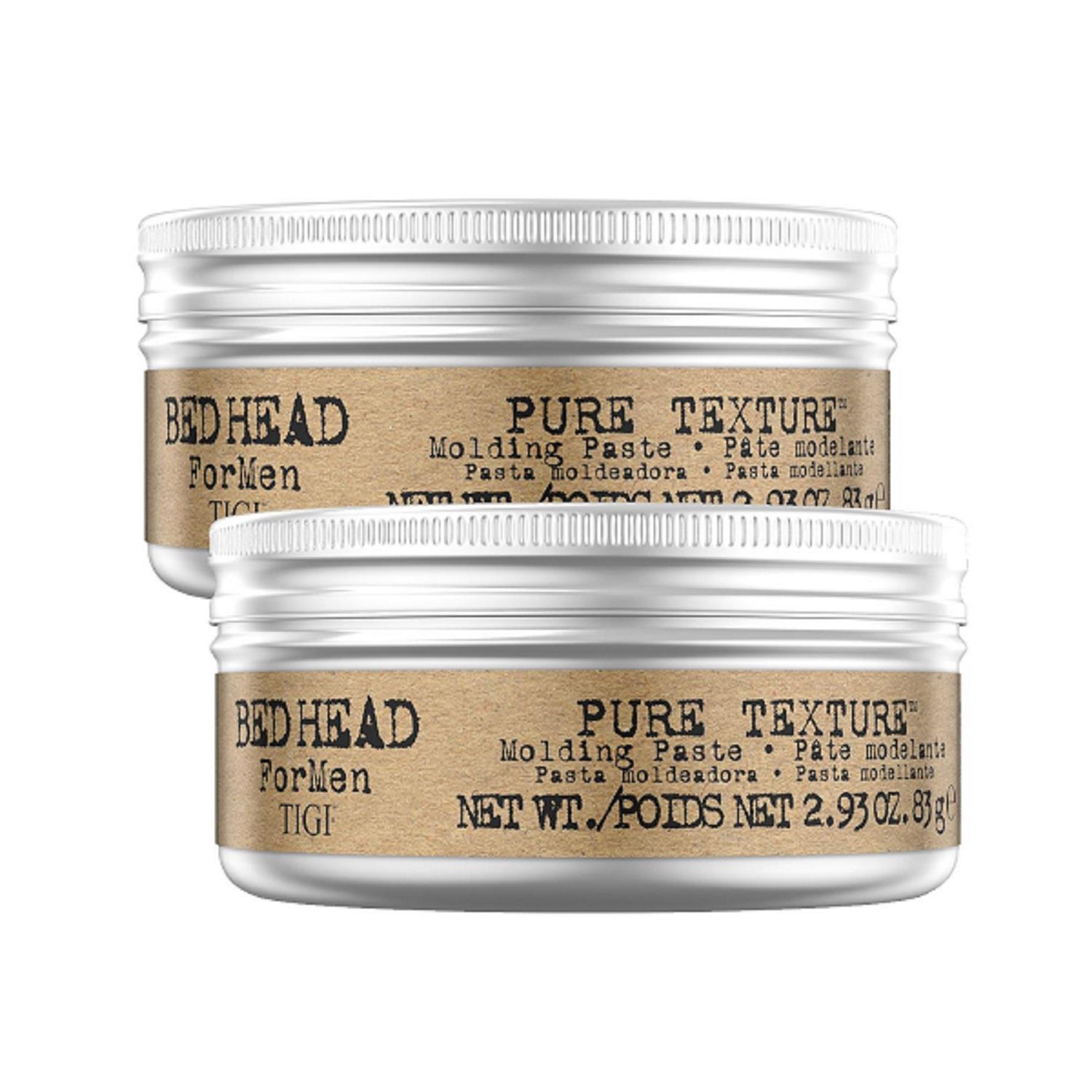 Tigi 2pk Bed Head for Men by Pure Texture Mens Hair Paste for Firm Hold 83g - NA - One Size