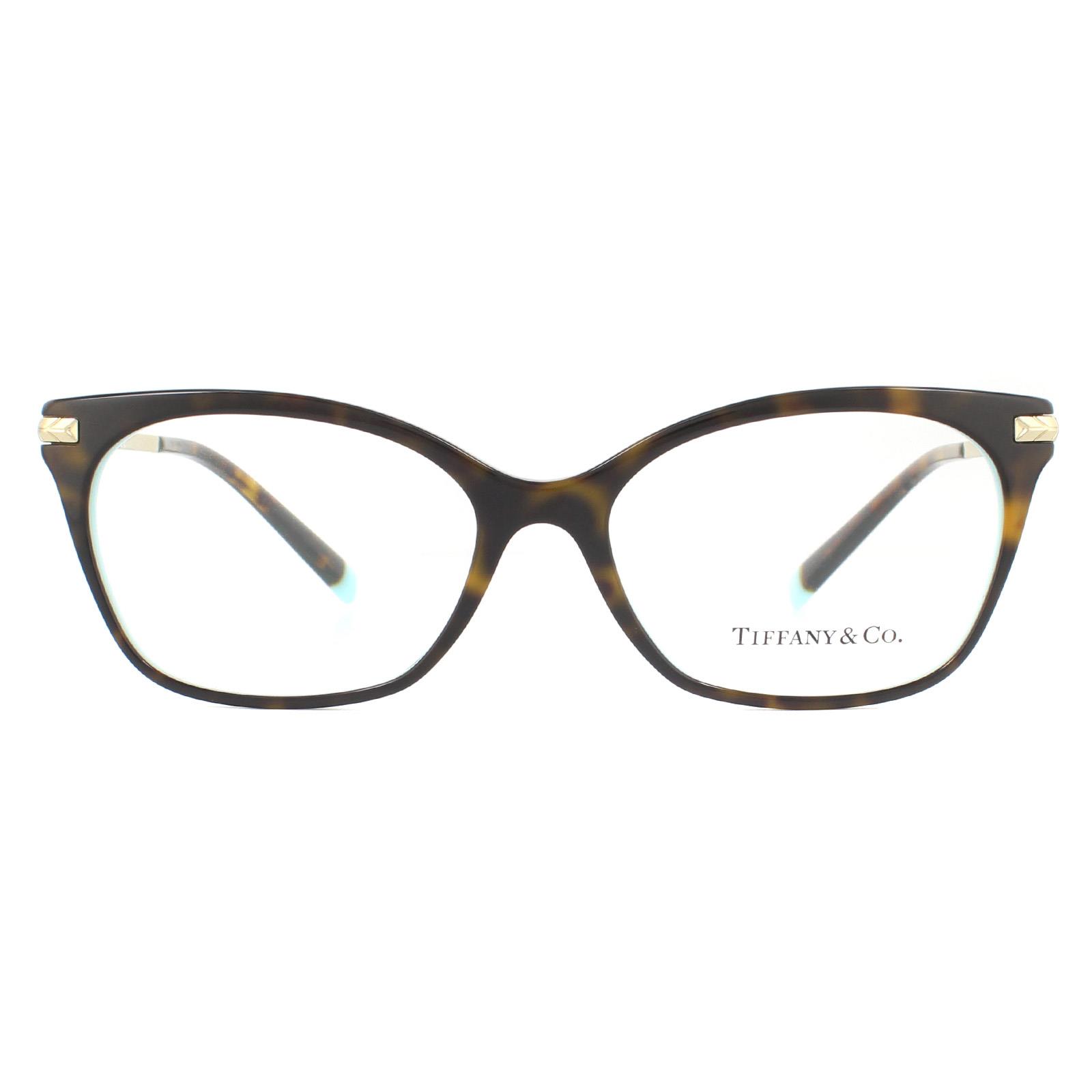 Tiffany & Co Square Havana on Blue Womens Glasses Frames - Brown - One Size