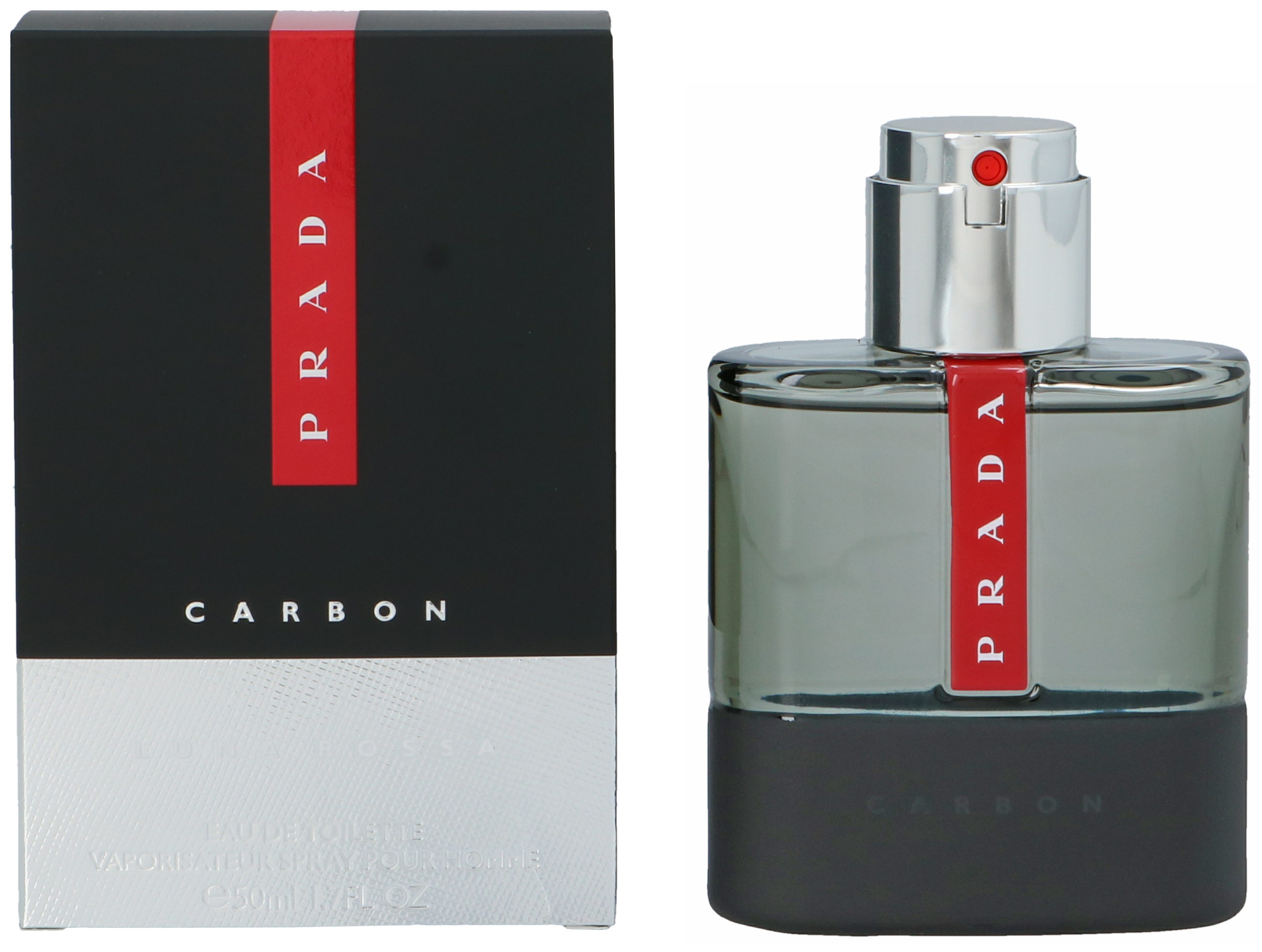 Prada Mens Luna Rossa Carbon Pour Homme Edt Spray 50ml - One Size