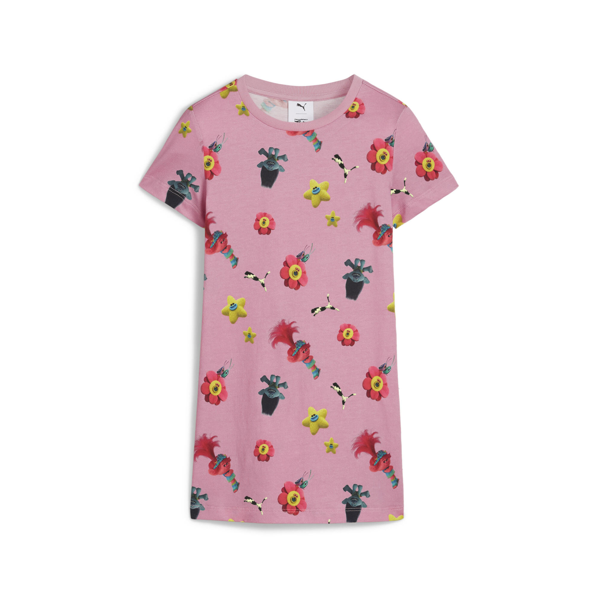 Puma x TROLLS Girls T-shirt - Pink - Size 7-8Y