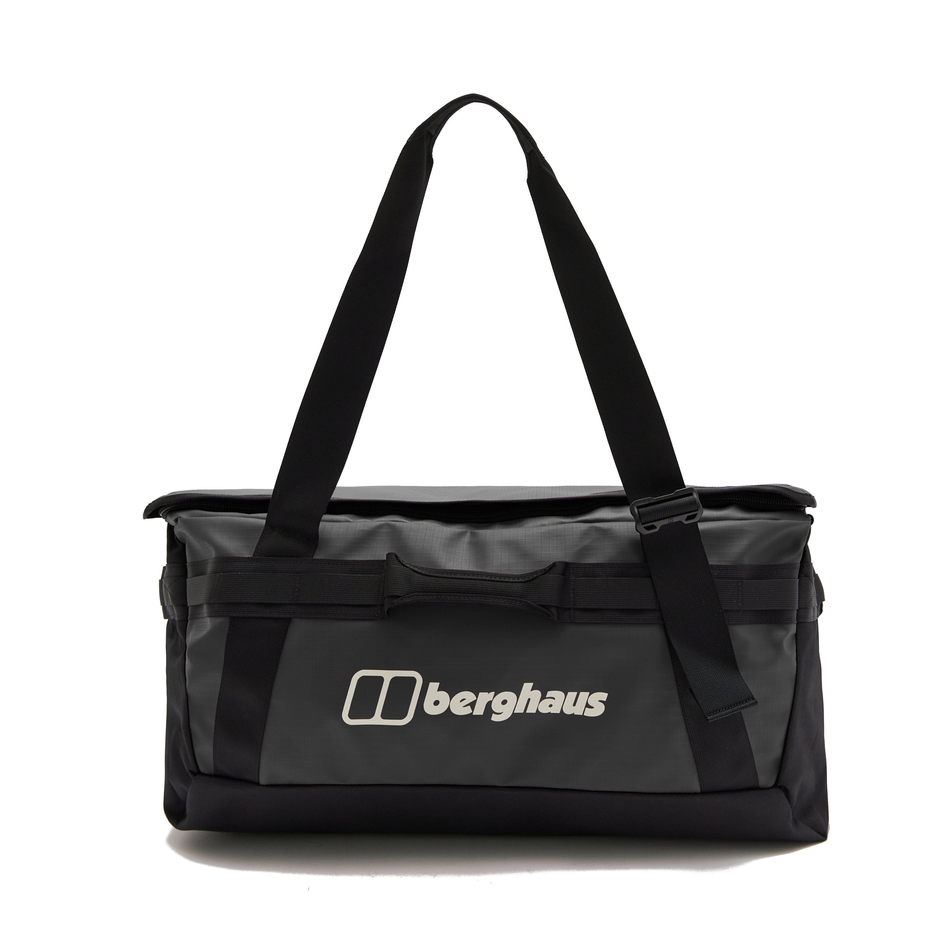 Berghaus Unisex 80 Litre Holdall with AdaptaStrap Carry System, Travel Bag - Black - One Size