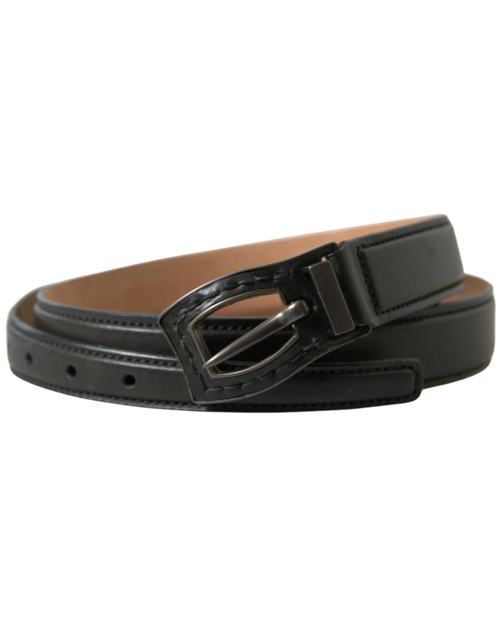 Ermanno Scervino Mens Metal Buckle Leather Belt - Brown - Size 90 cm