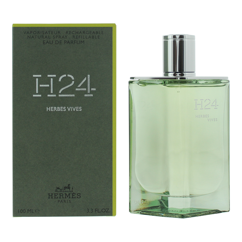 Hermes Mens H24 Herbes Vives Rechargeable Eau de Parfum 100ml - One Size