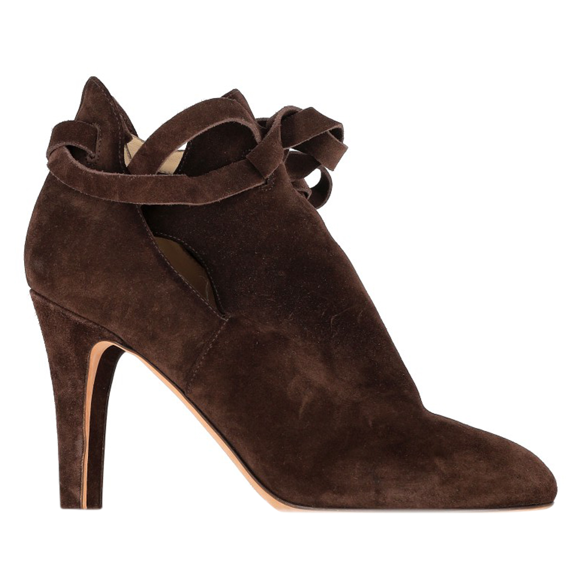 Jimmy Choo Pre-owned Womens Marina Ankle Boots in Brown Suede material_Suede - Size EU 38