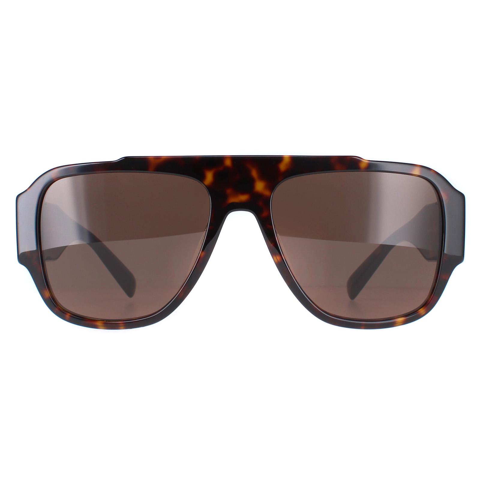 Versace Aviator Mens Havana Dark Brown VE4436U - One Size