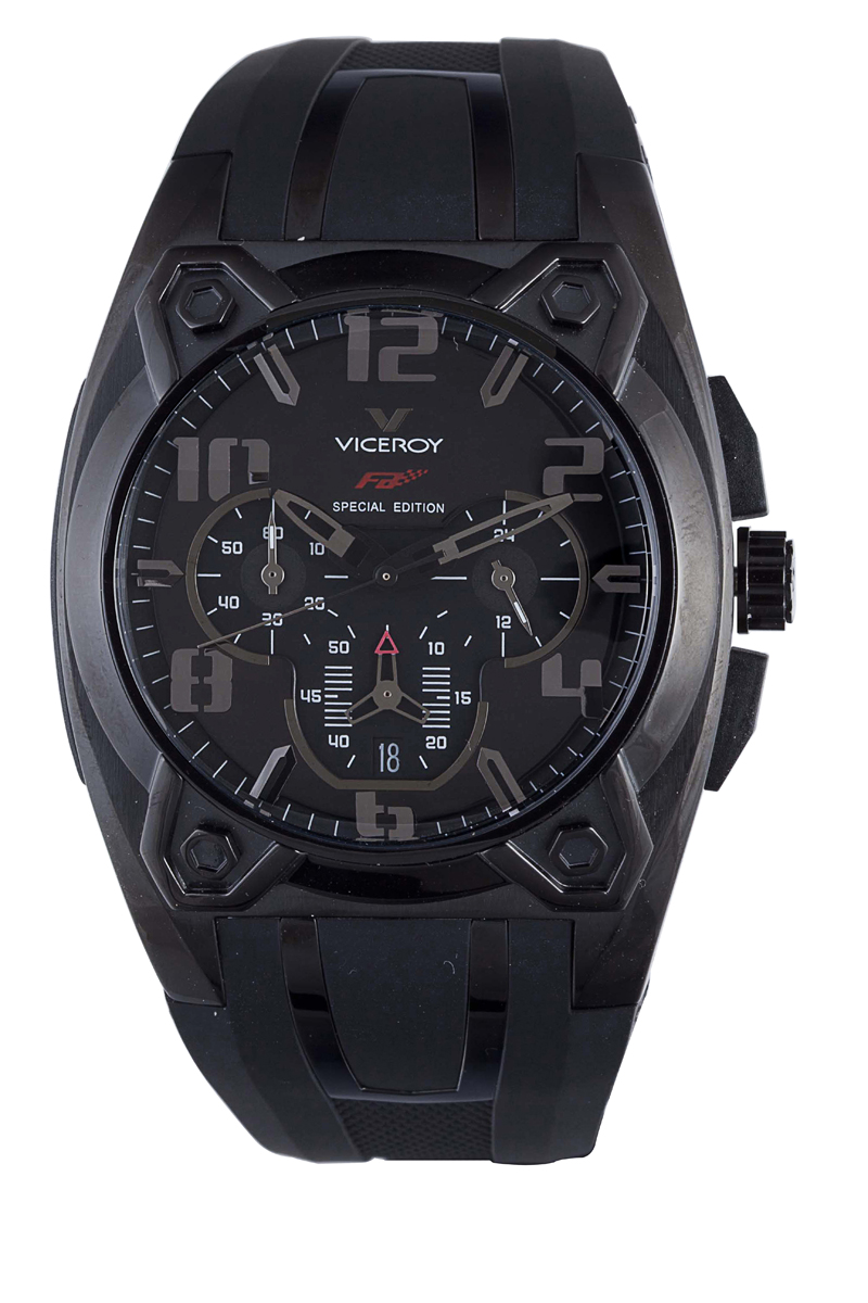 Viceroy : Mens Black Watch Rubber - One Size