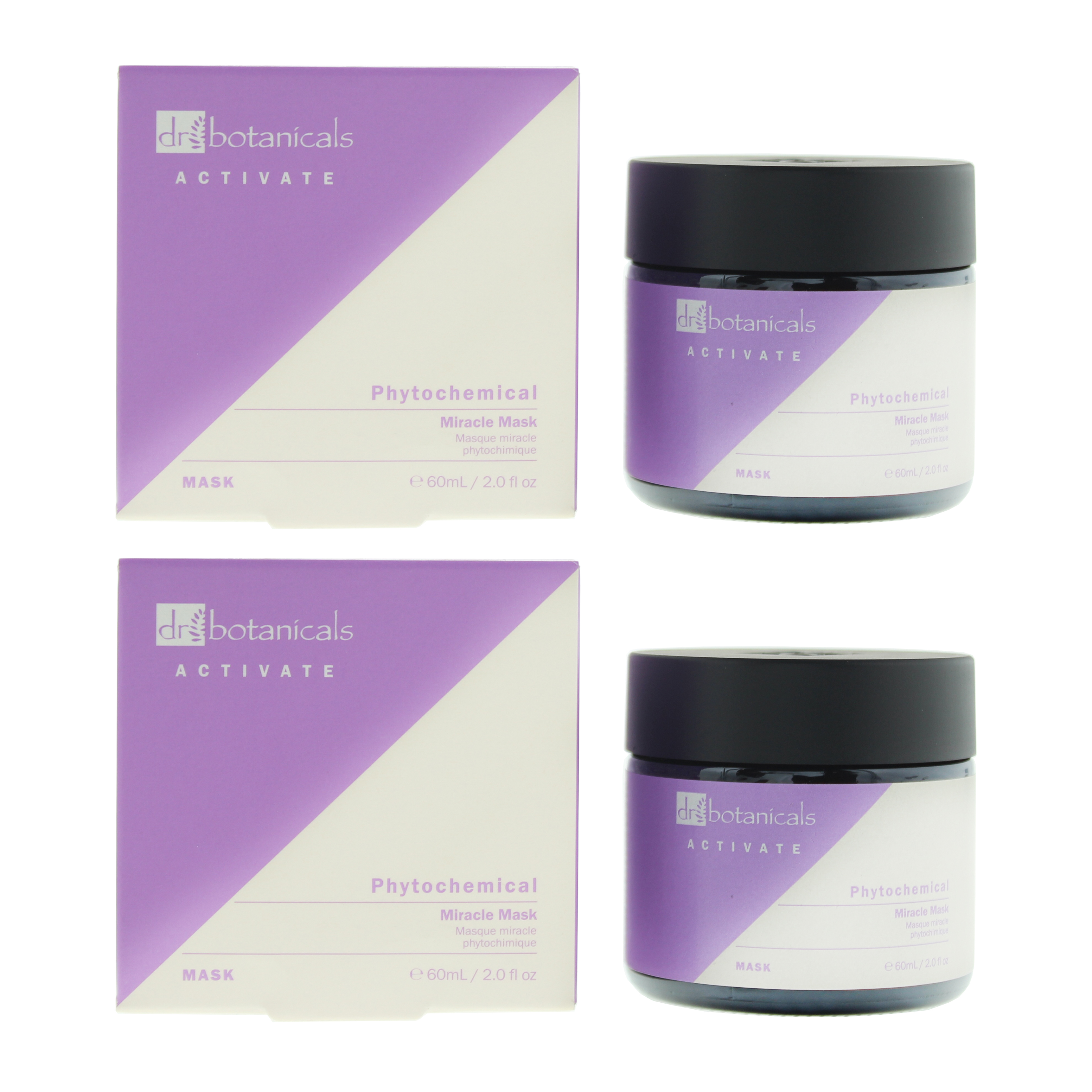 Dr Botanicals Womens Phytochemical Miracle Mask 60ml x 2 - NA - One Size