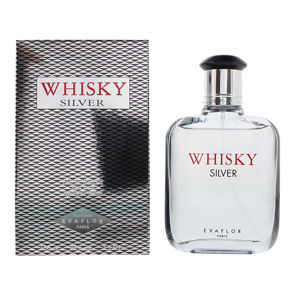 Evaflor Mens Whisky Silver Eau De Toilette 100ml - One Size