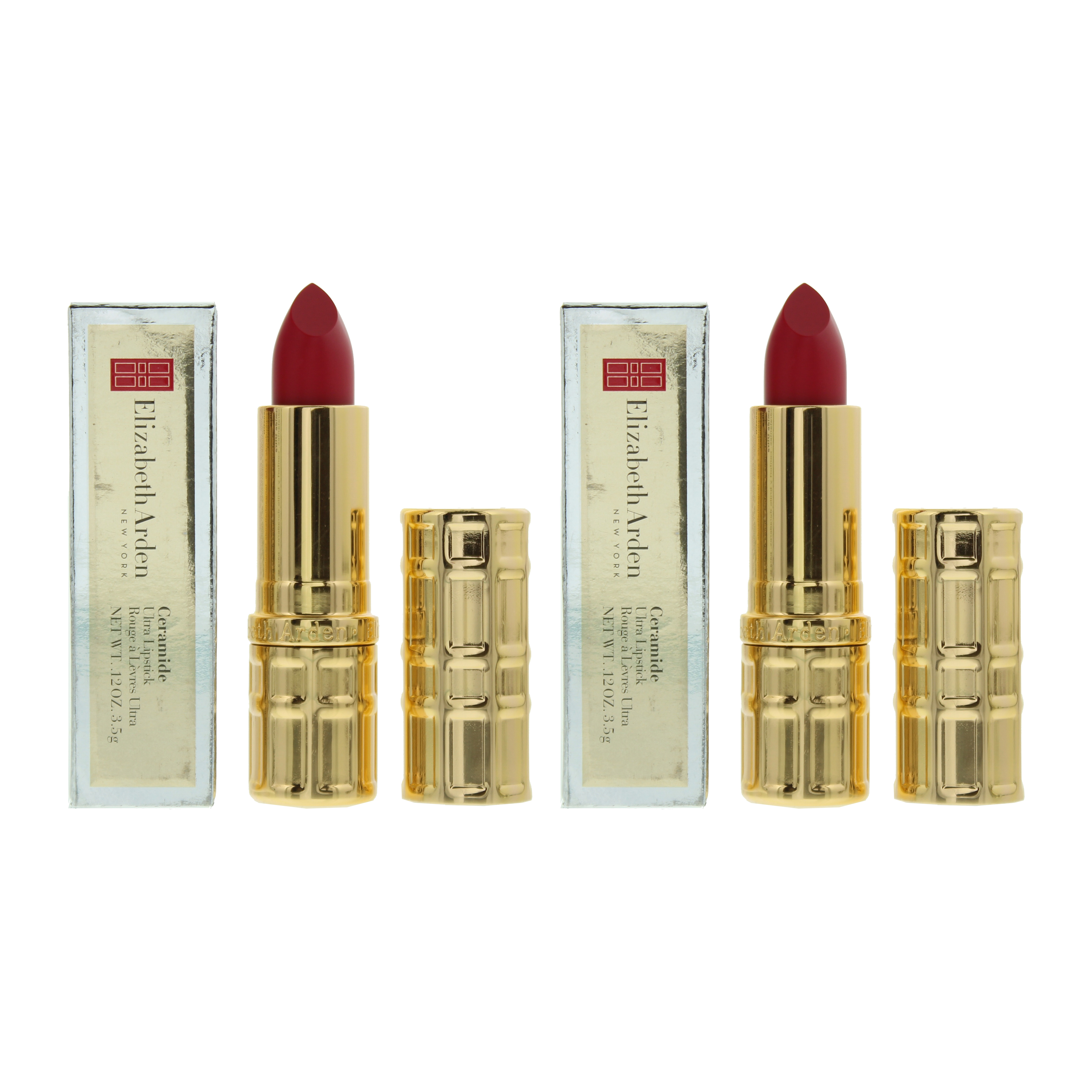 Elizabeth Arden Womens Ceramide Ultra 28 Cherry Bomb Lipstick 3.5g x 2 - NA - One Size