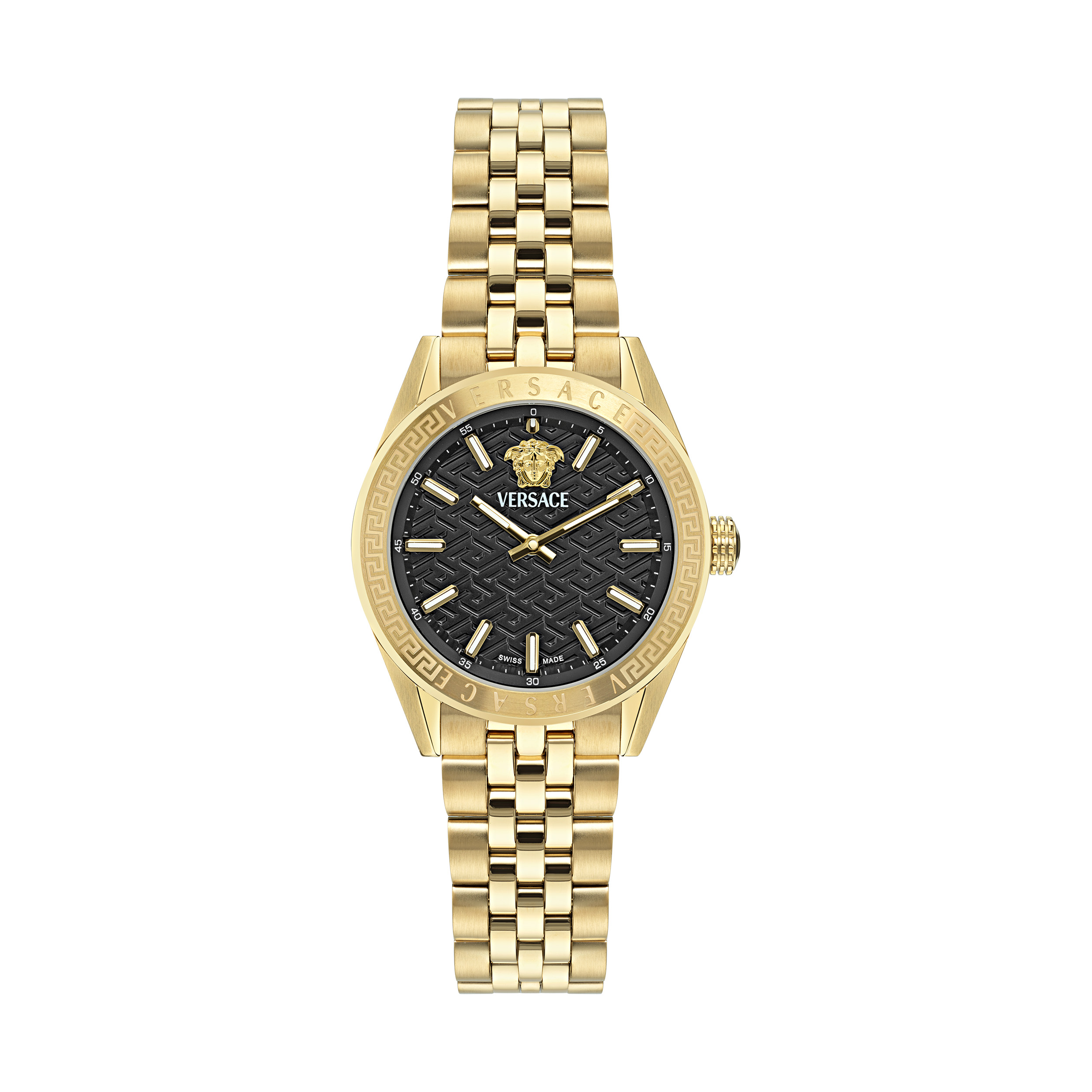 Versace V-code WoMens Gold Watch VE8I00724 Stainless Steel (archived) - One Size