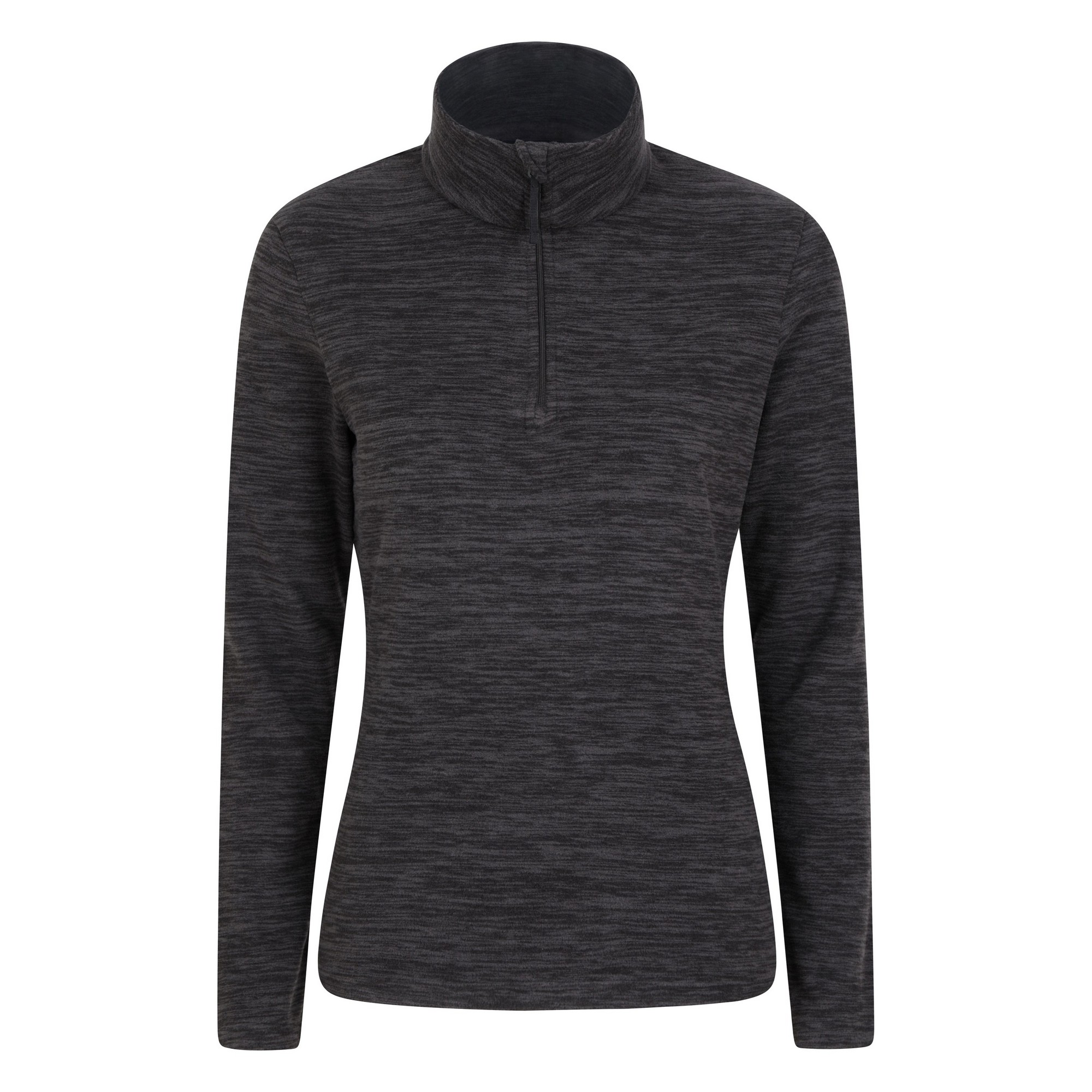 Mountain Warehouse Womens/Ladies Snowdon Melange Fleece Top (Jet Black) - Size 12 UK