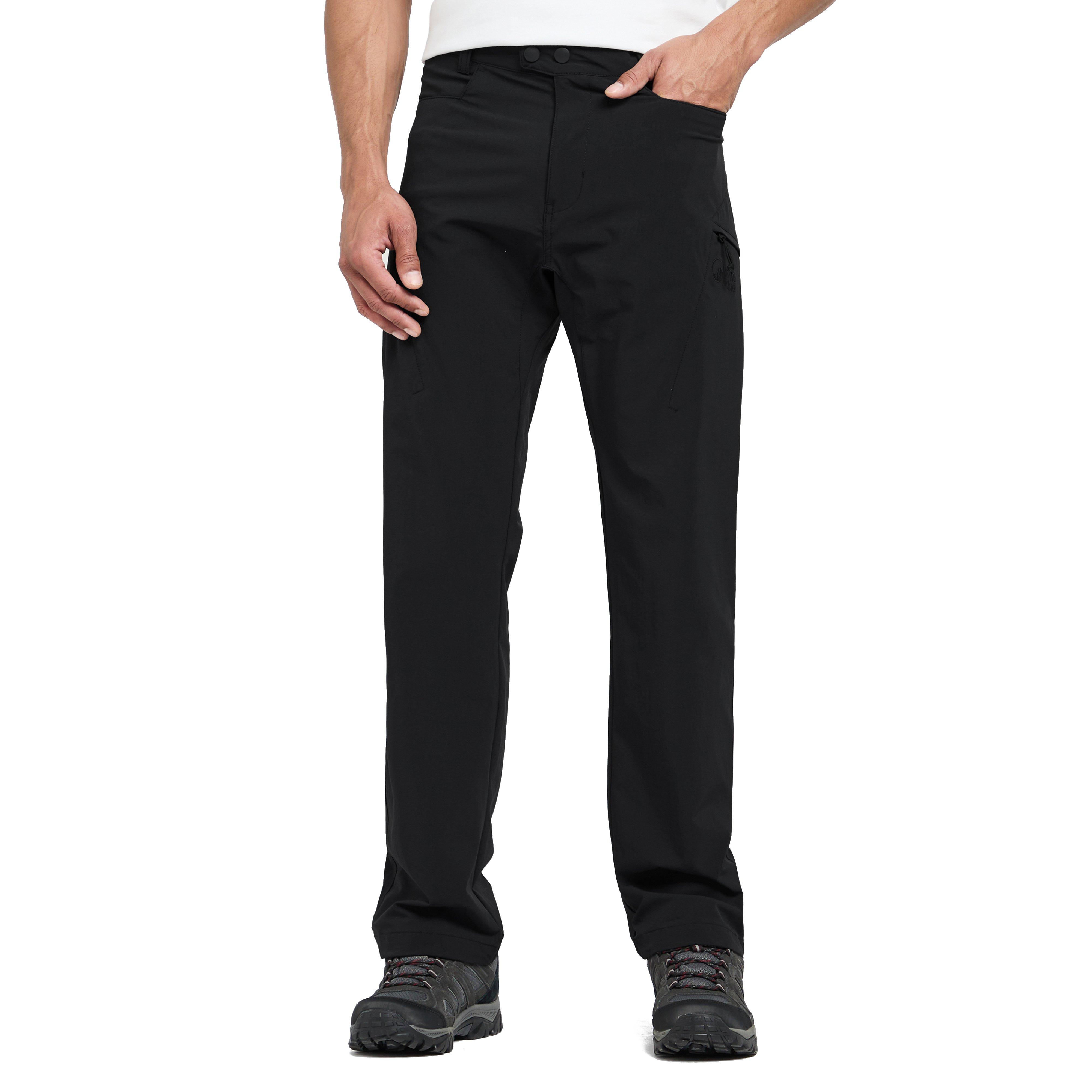 North Ridge Mens Tech Walking Trousers - Black Polyamide - Size 30 (Waist)