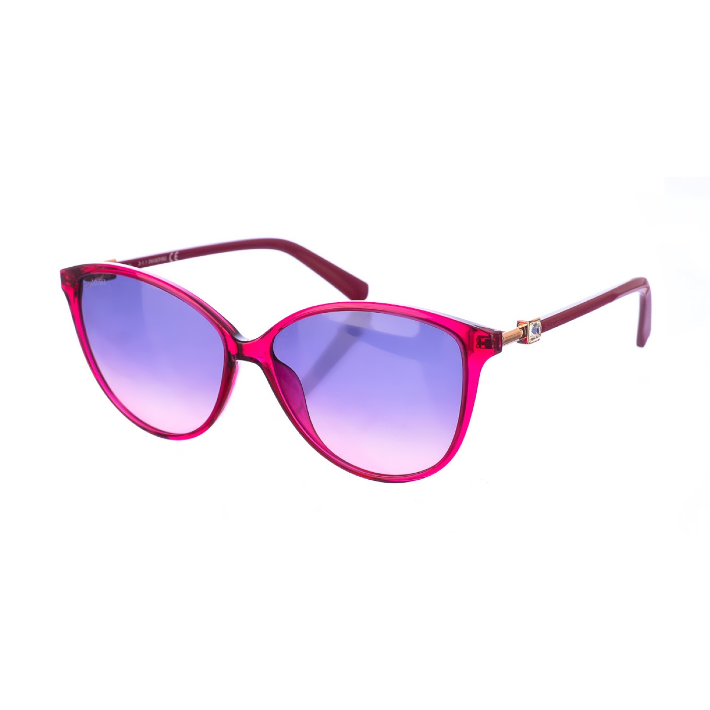 Swarovski Womens Acetate sunglasses with oval shape SK0331S women - Purple - One Size