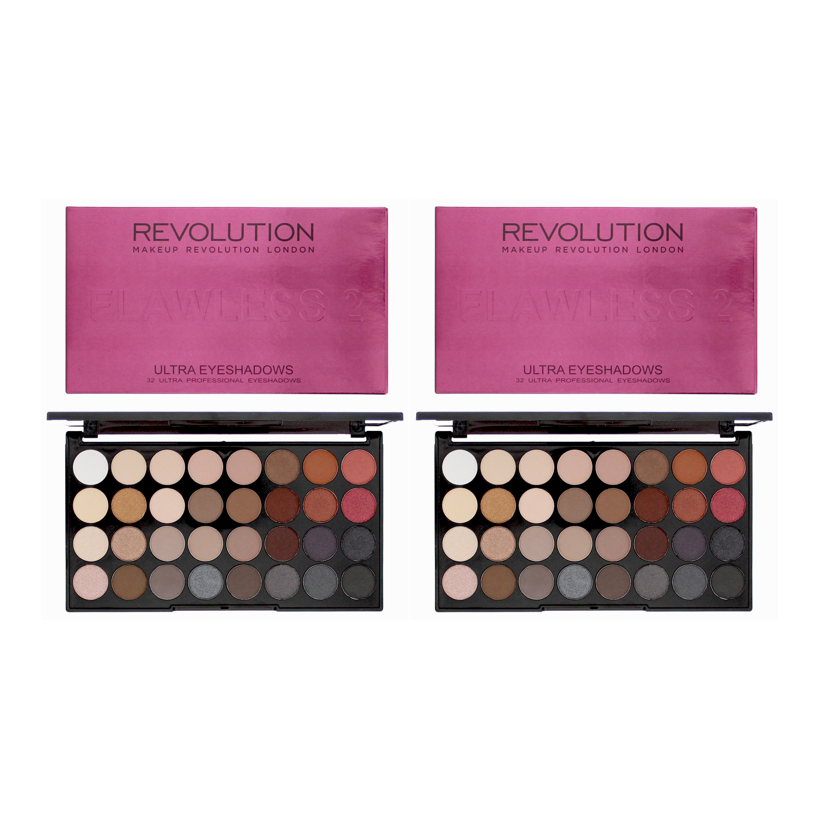 Revolution Womens Ultra Flawless 2 Eyeshadow Palette 20g x 2 - NA - One Size