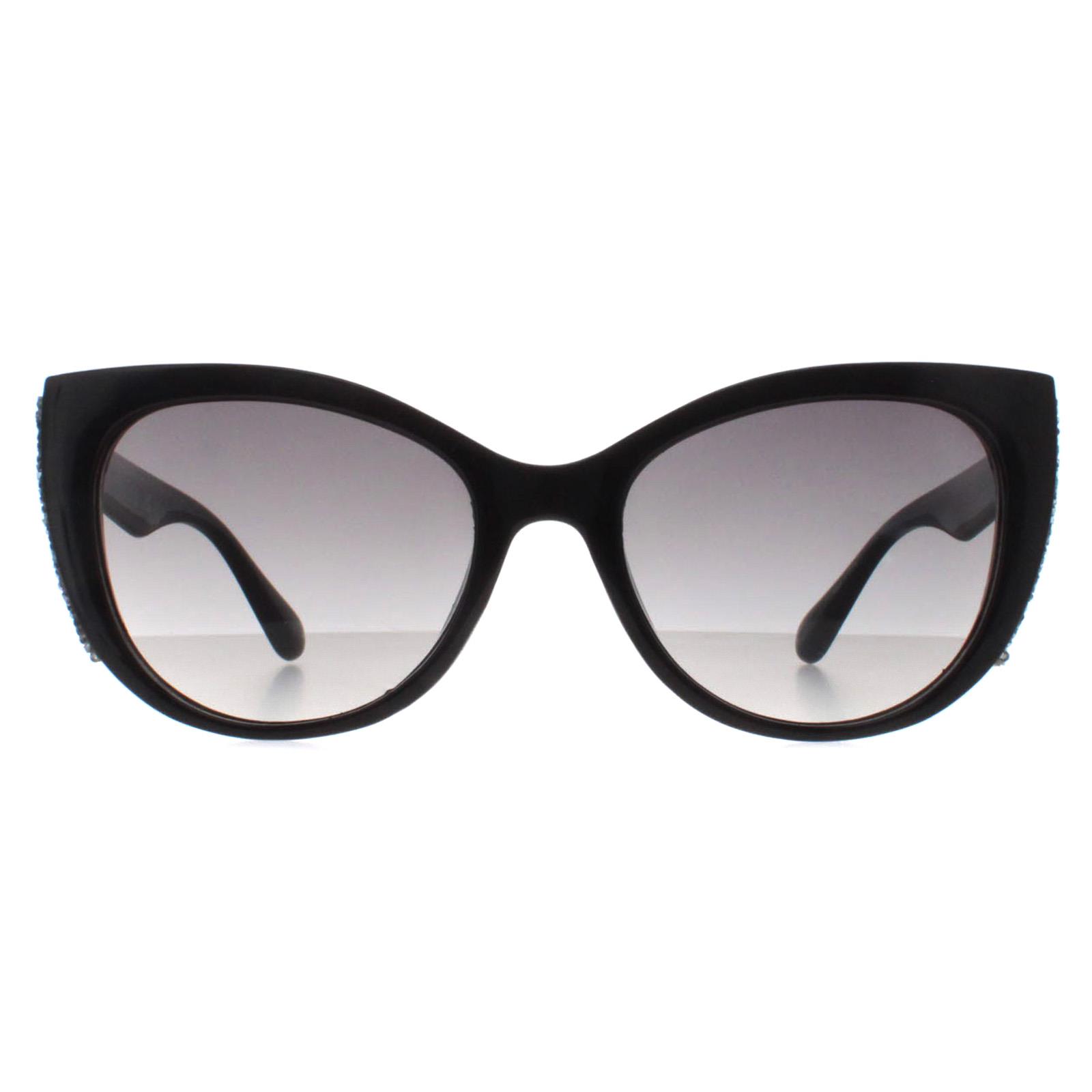 Guess Cat Eye Womens Shiny Black Smoke Gradient GF0422 - One Size