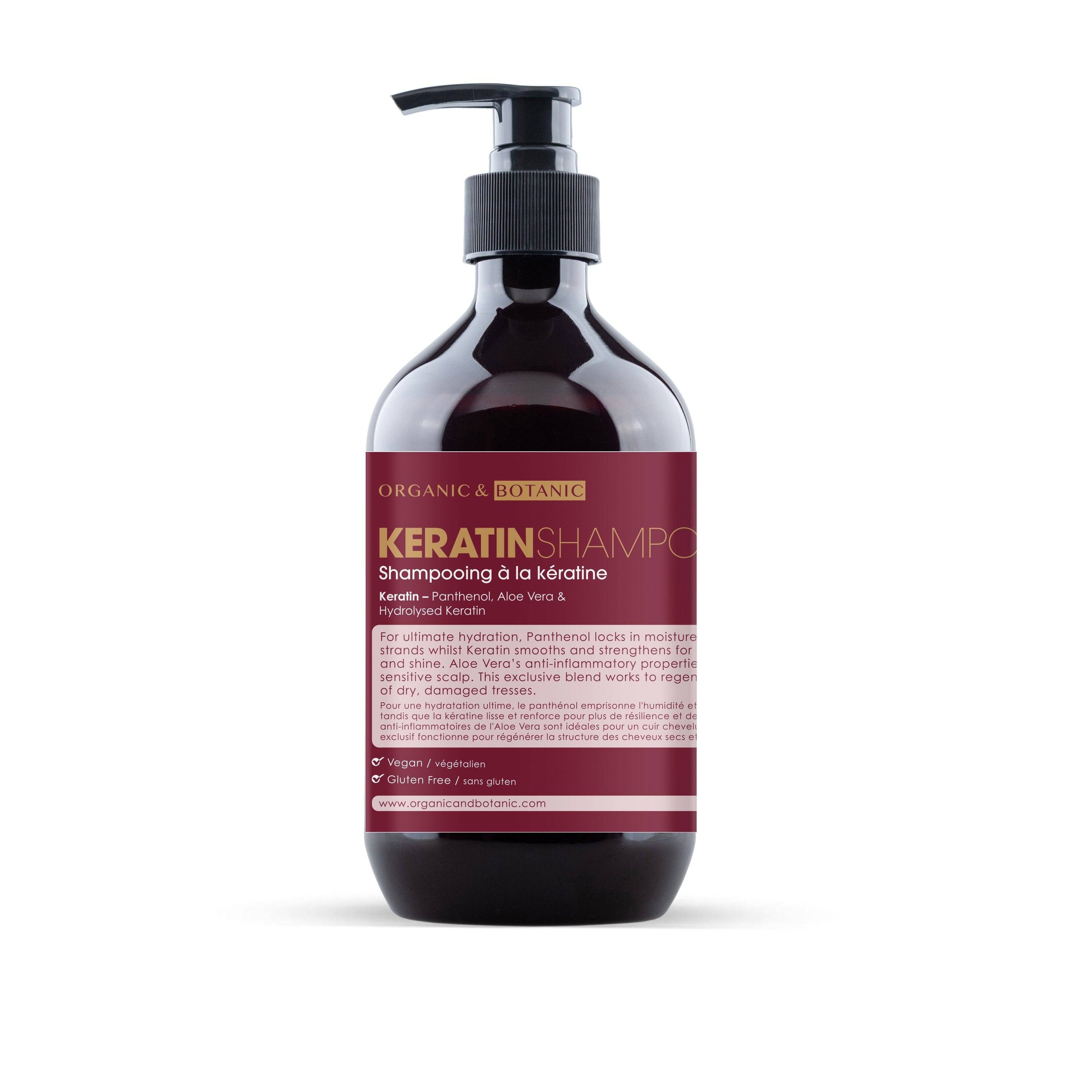 Organic & Botanic Unisex Keratin Shampoo 500ml - One Size