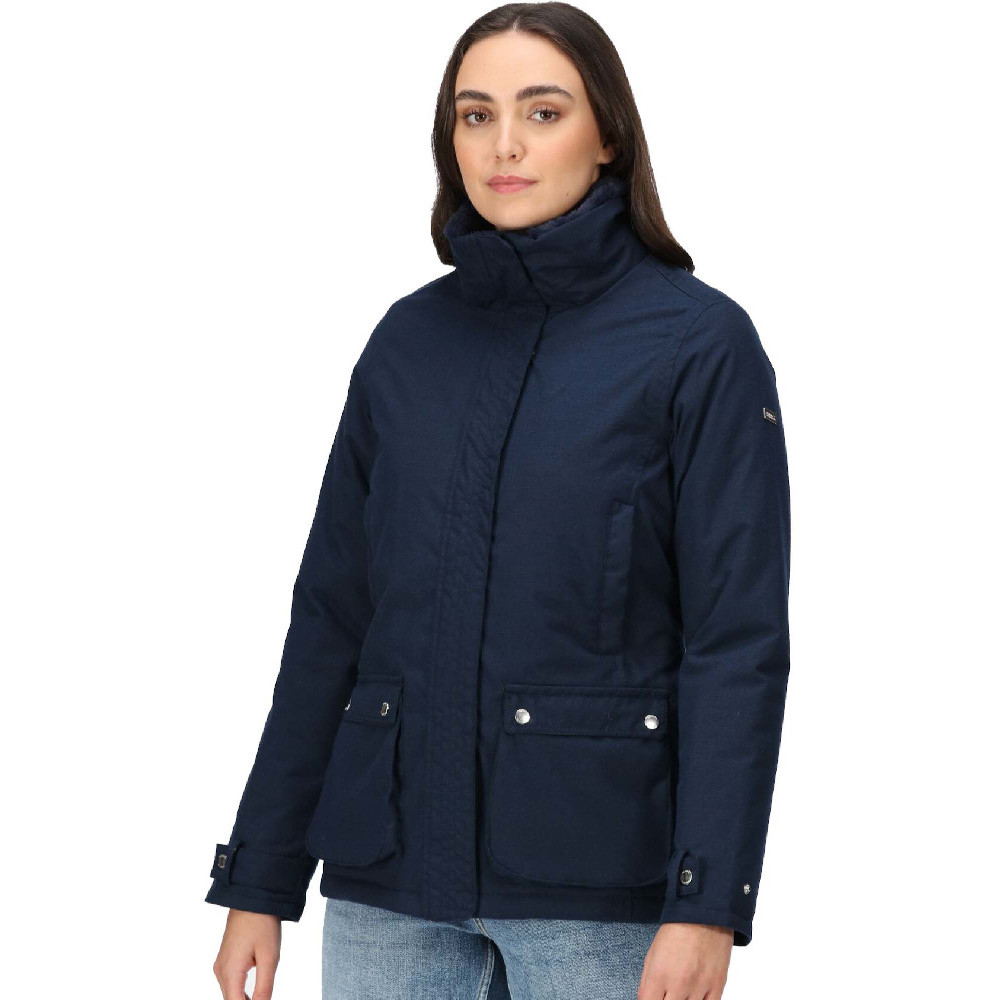 Regatta Womens Leighton Waterproof Breathable Coat - Navy - Size 16 UK