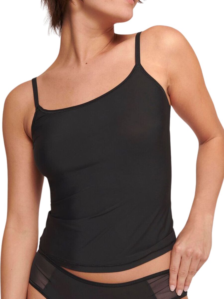 Sloggi Womens Soft ADAPT Spaghetti Top - Black Polyamide - Size 2XL